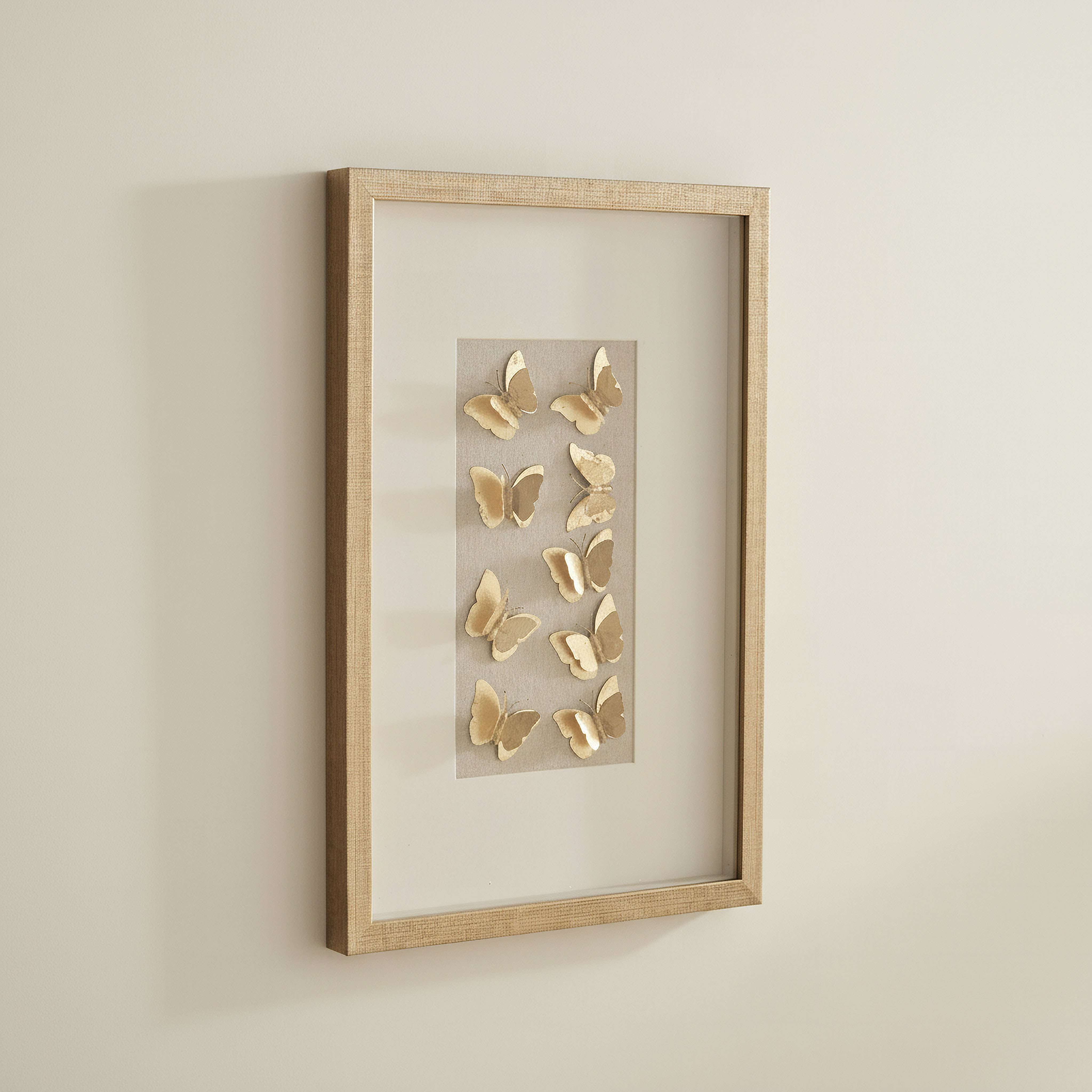 صندوق ظل فراشات بوليريسين بإطار من أوليفيا - 35x50 سم-hbxdiningroom-walldecor-wallart-image-1