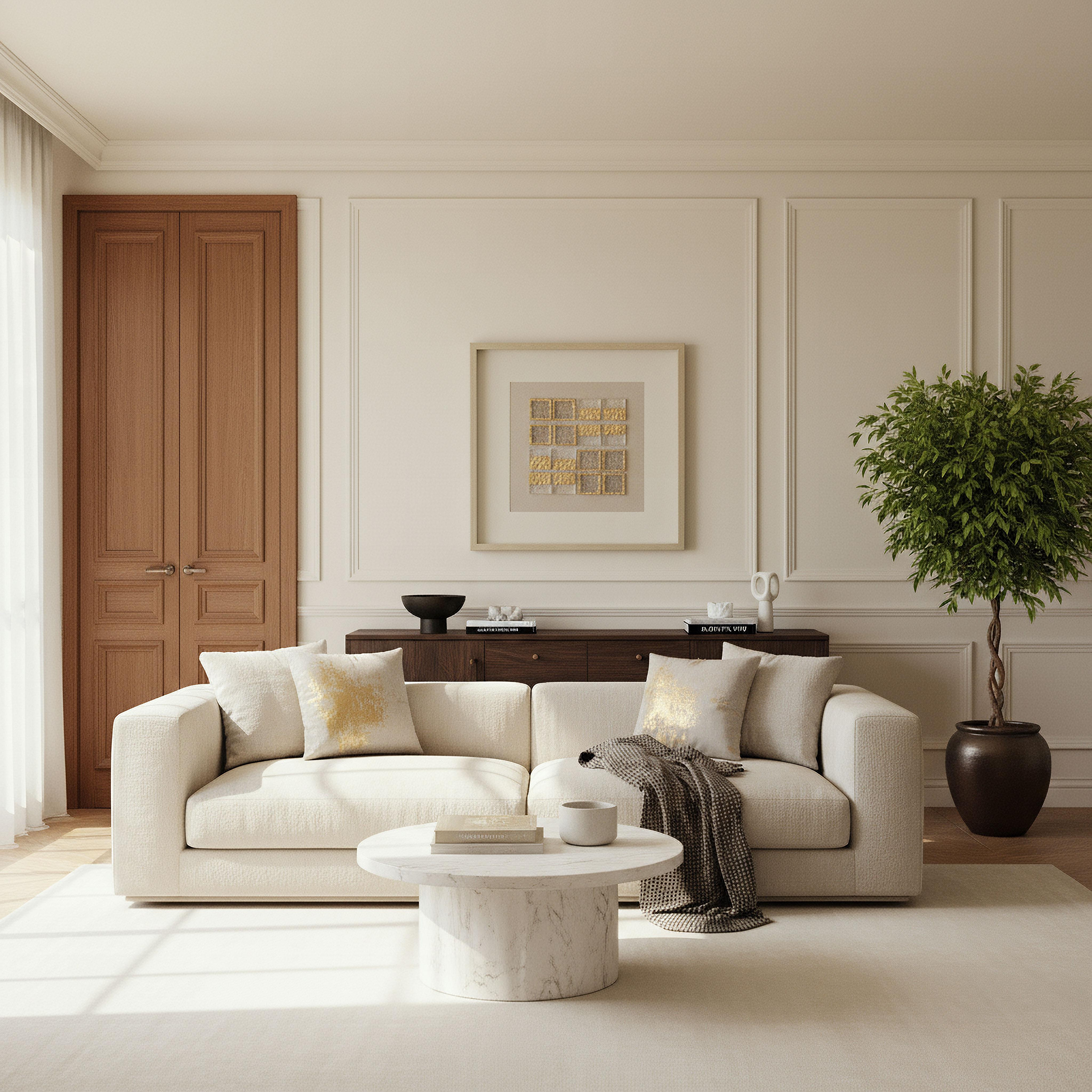 لوحة فنية مؤطرة مربعة كريستالية صندوق الظلال 16 قطعة من أوليفيا - 60x60 سم-hbxdiningroom-walldecor-wallart-image-3