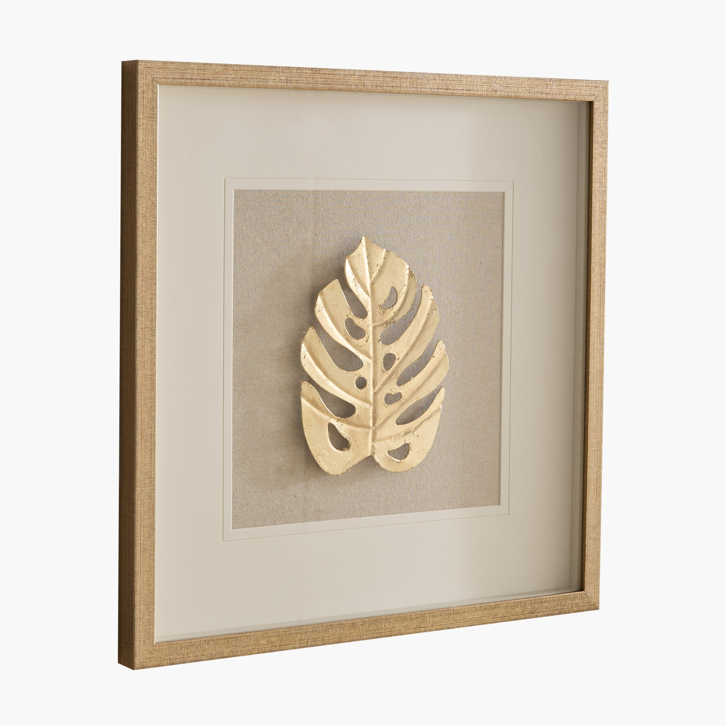 صندوق ظل بتصميم ورق شجر مع إطار من أوليفيا - 50x50 سم-hbxdiningroom-walldecor-wallart-image-5