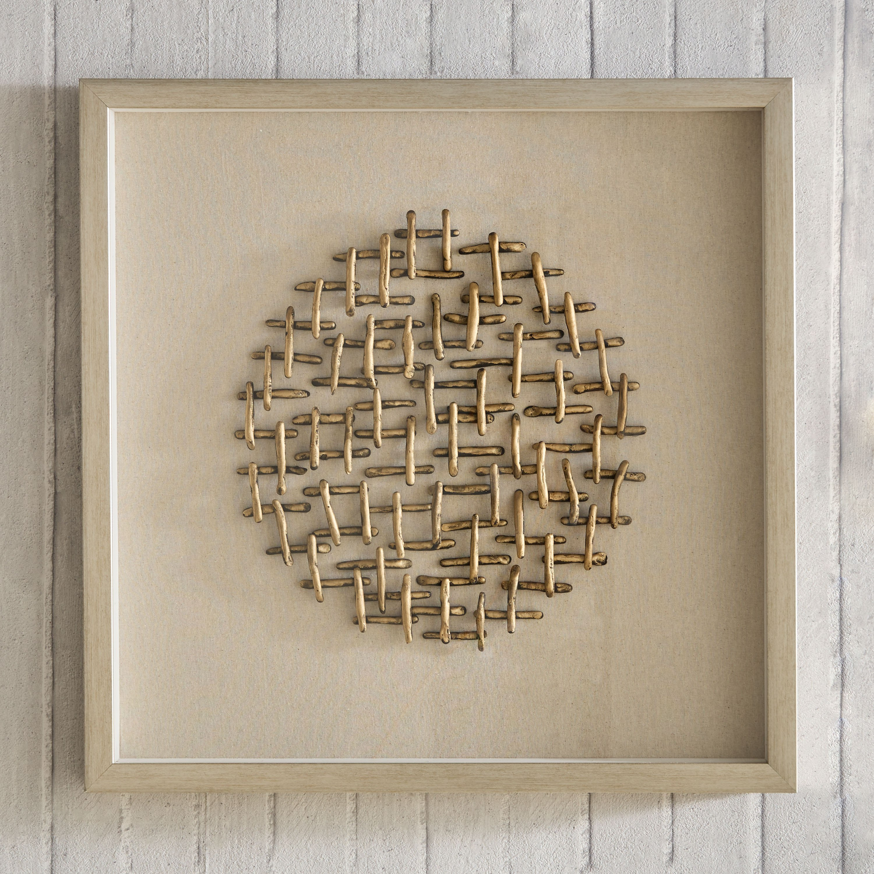 صندوق ظل دائري بلون ترابي فاتح بإطار شمع بوليسترين من أوليفيا - 60×60 سم-hbxdiningroom-walldecor-wallart-image-5