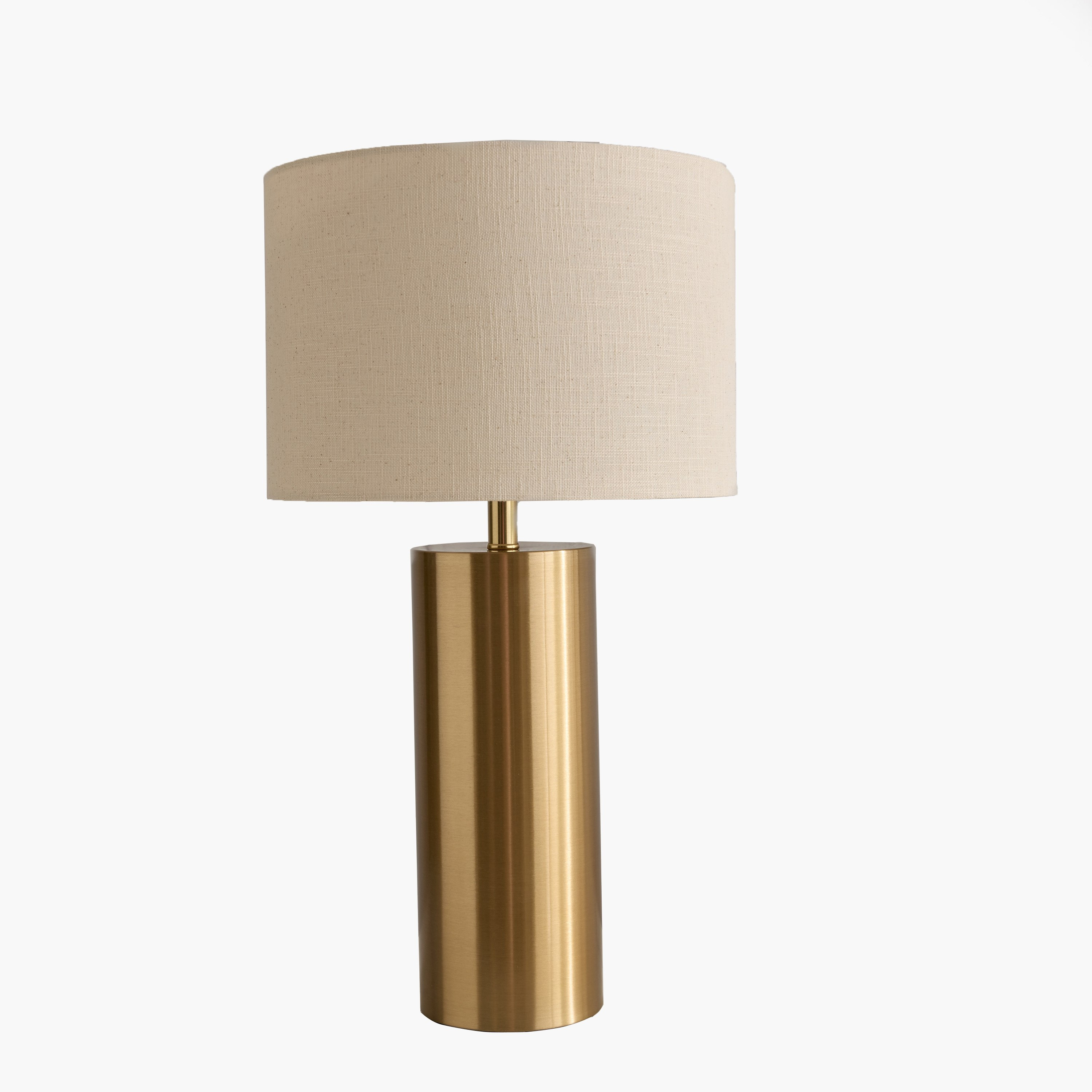 Antark Ethan Metal Table Lamp with Linen Shade - 54 cm-hbxbedroom-lighting-tablelamps-image-5
