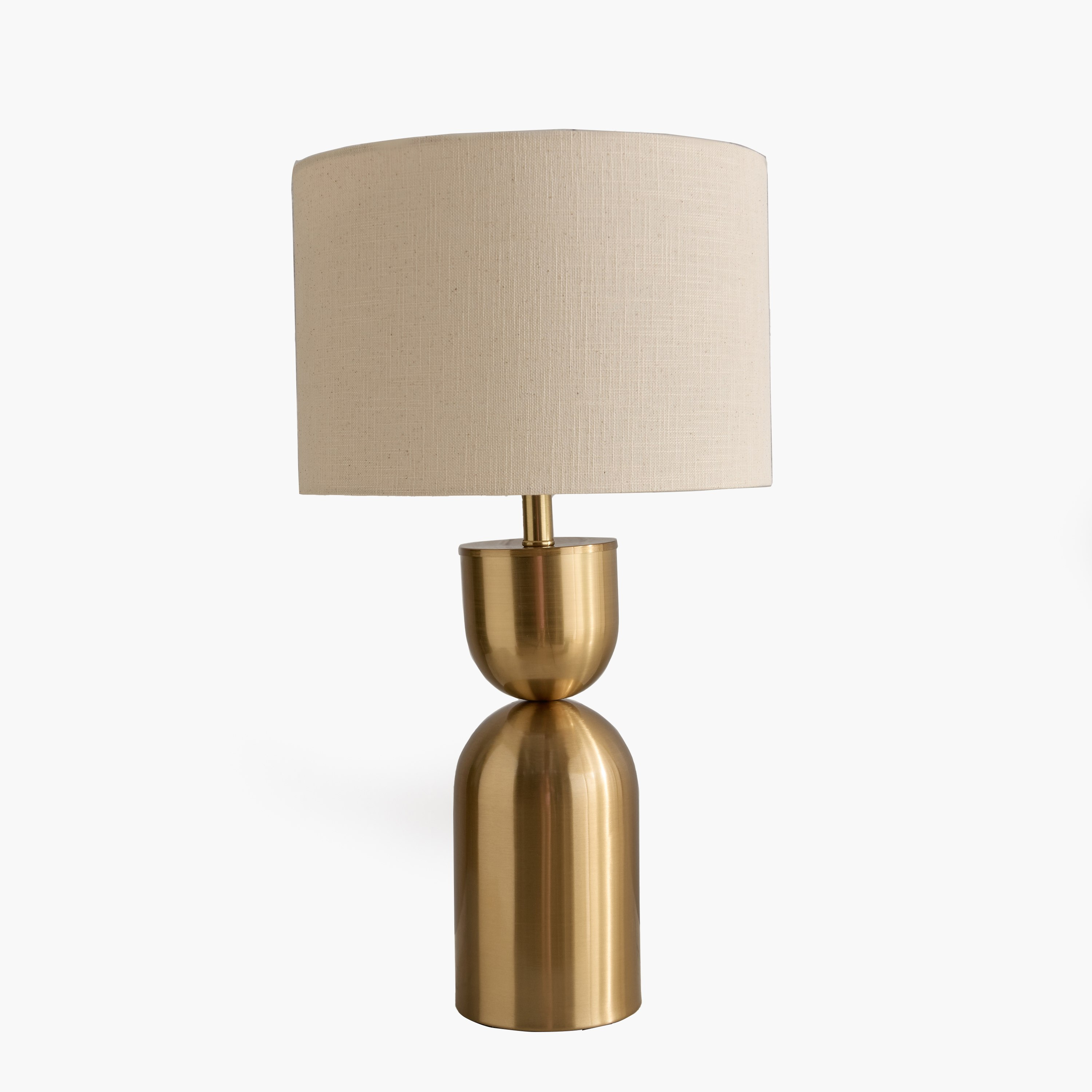 Diego Marisha Metal Table Lamp with Linen Shade - 54 cm-hbxbedroom-lighting-tablelamps-image-5