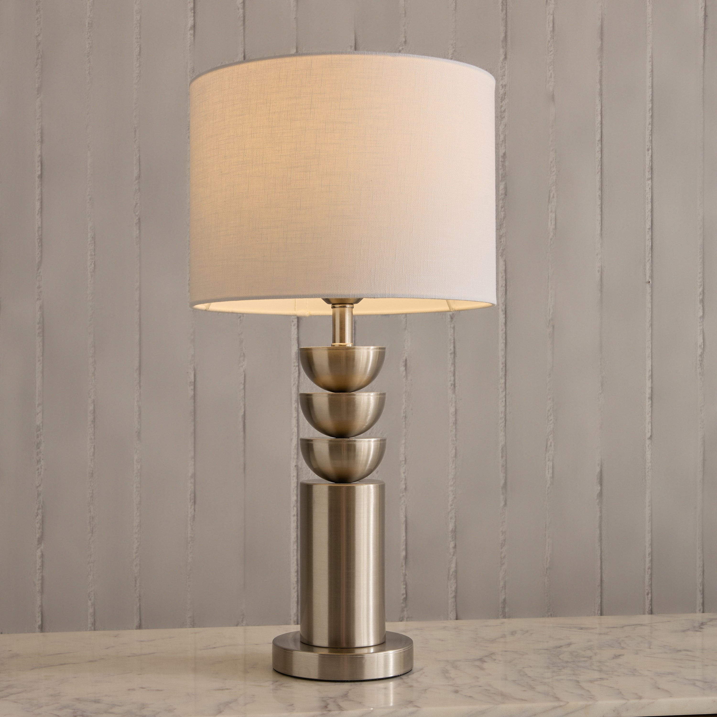 Diego Marisha Metal Table Lamp with Linen Shade - 54 cm-hbxbedroom-lighting-tablelamps-image-2