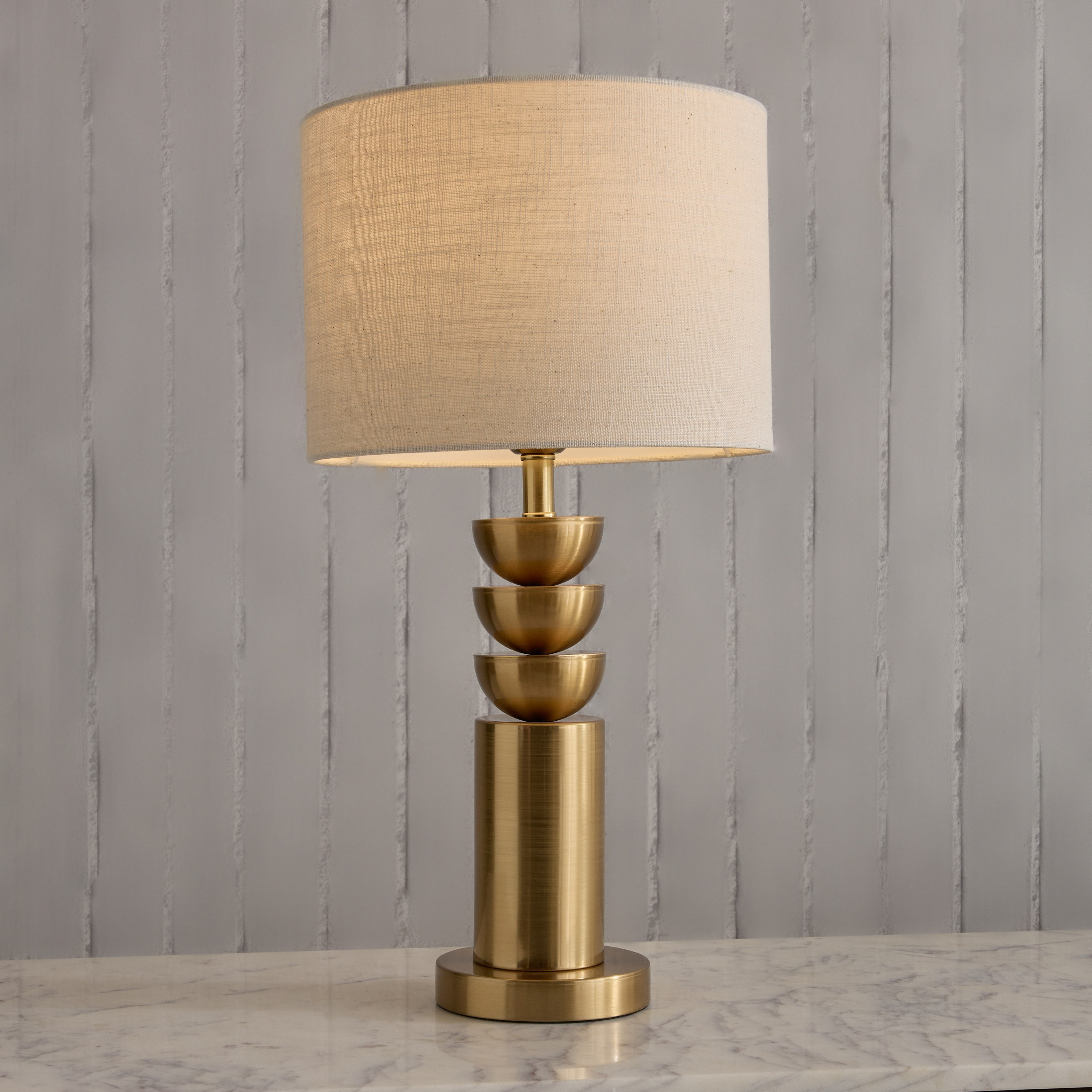 Diego Marisha Metal Table Lamp with Linen Shade - 54 cm-hbxbedroom-lighting-tablelamps-image-2