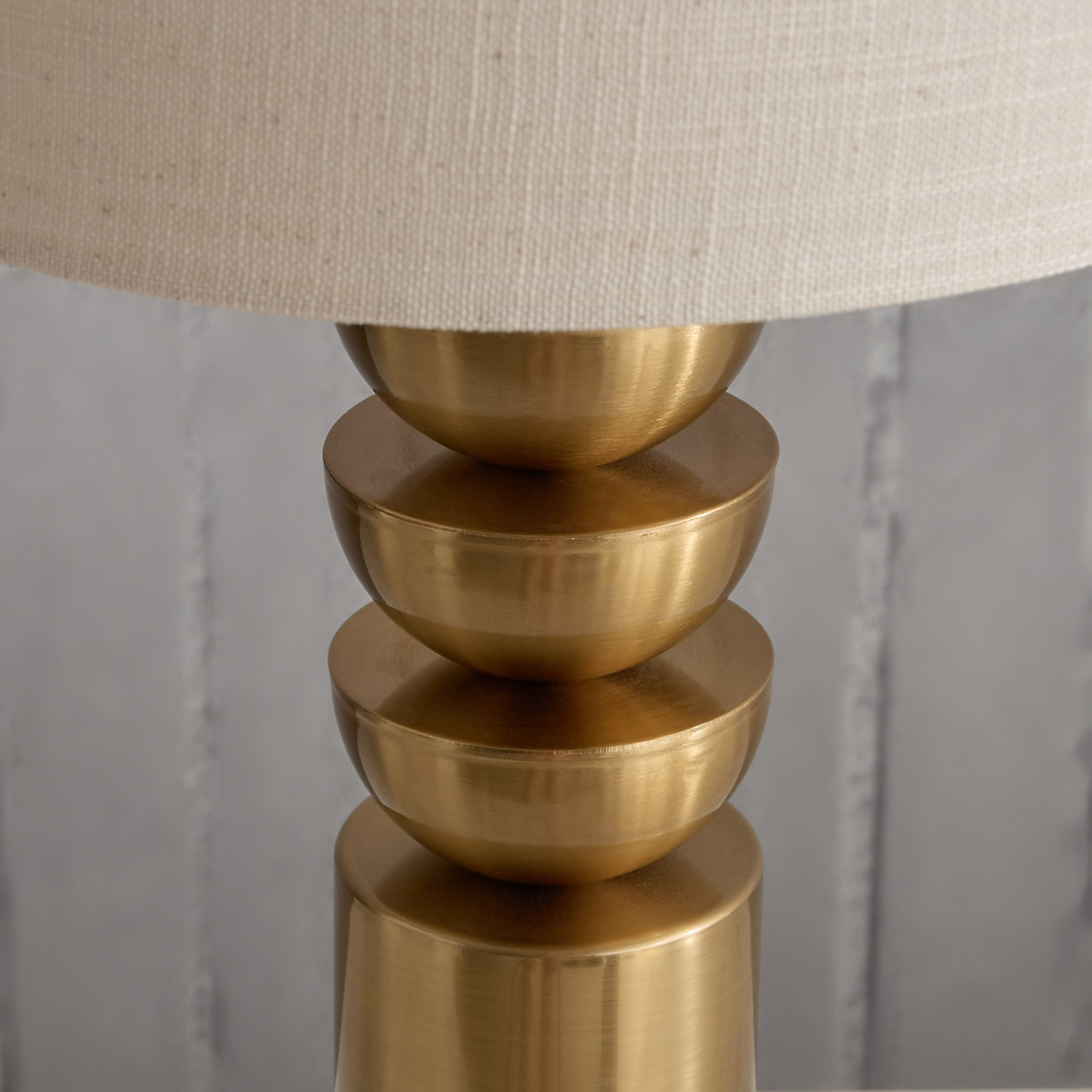 Diego Marisha Metal Table Lamp with Linen Shade - 54 cm-hbxbedroom-lighting-tablelamps-image-3