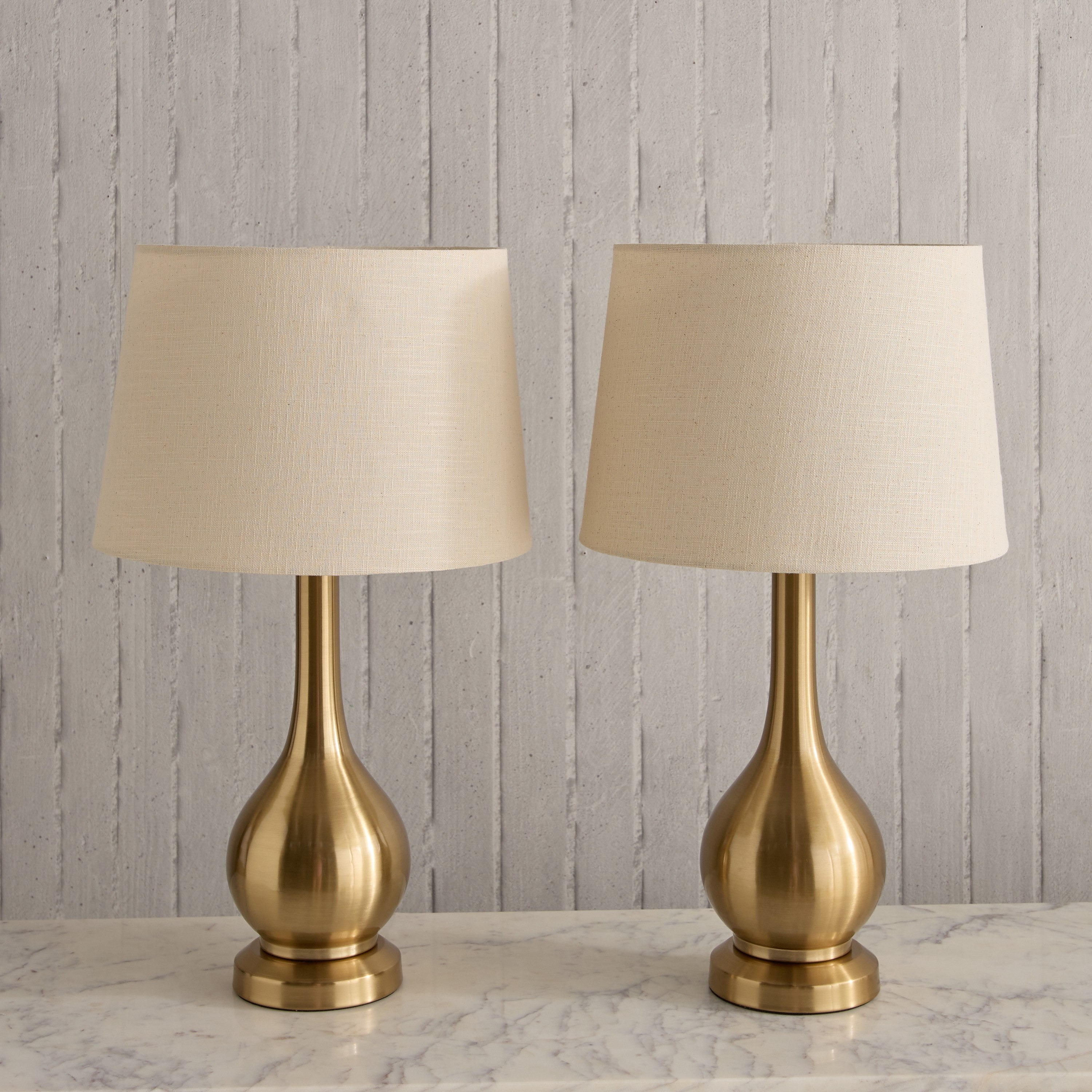 طقم مصباح طاولة معدن قطعتين بغطاء كتان ماريشا من دييجو - 58 سم-hbxbedroom-lighting-tablelamps-image-1