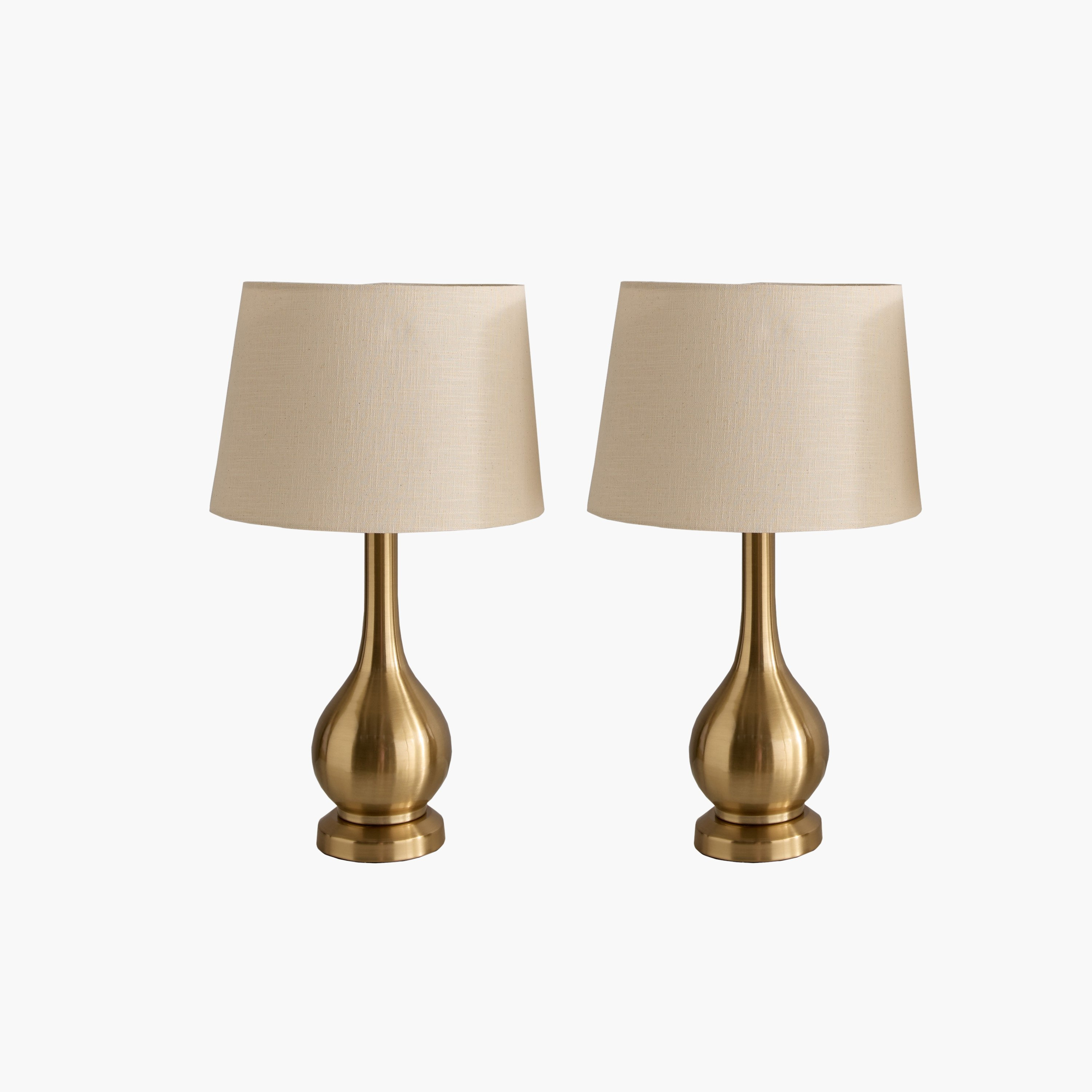 طقم مصباح طاولة معدن قطعتين بغطاء كتان ماريشا من دييجو - 58 سم-hbxbedroom-lighting-tablelamps-image-5