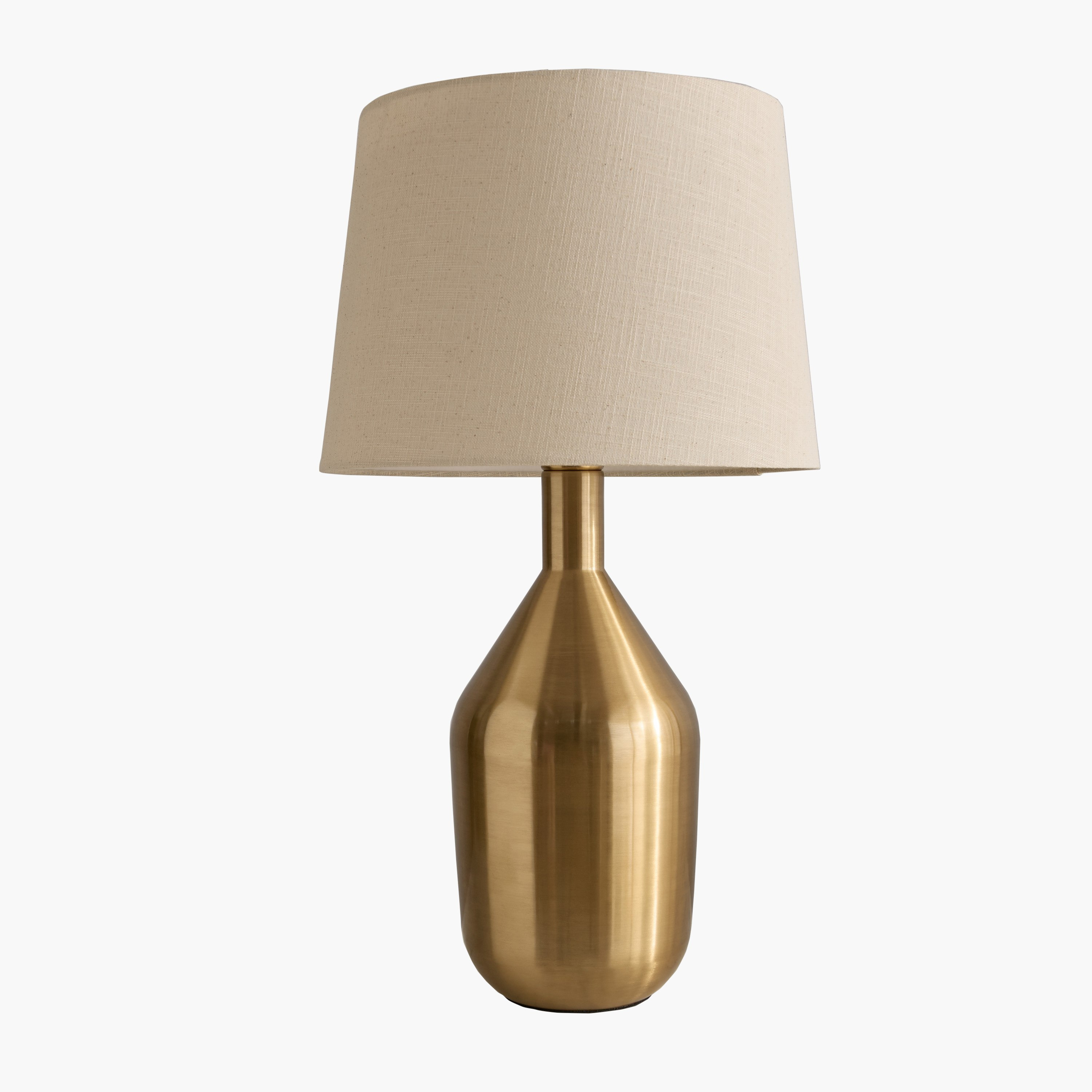 Antark Ethan Big Size Metal Table Lamp with Linen Shade - 63 cm-hbxbedroom-lighting-tablelamps-image-5