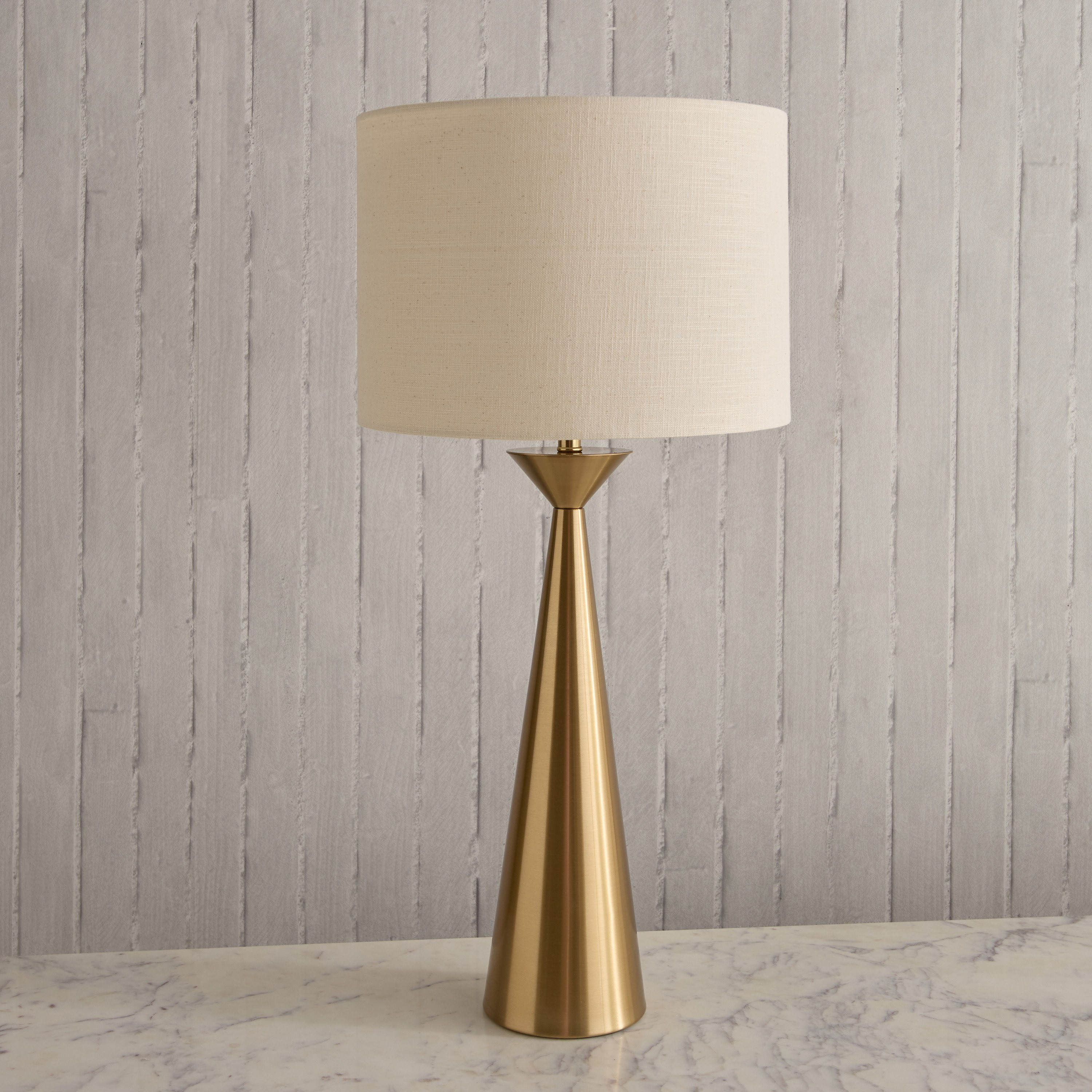 Antark Ethan Big Size Metal Table Lamp with Linen Shade - 73 cm-hbxbedroom-lighting-tablelamps-image-1