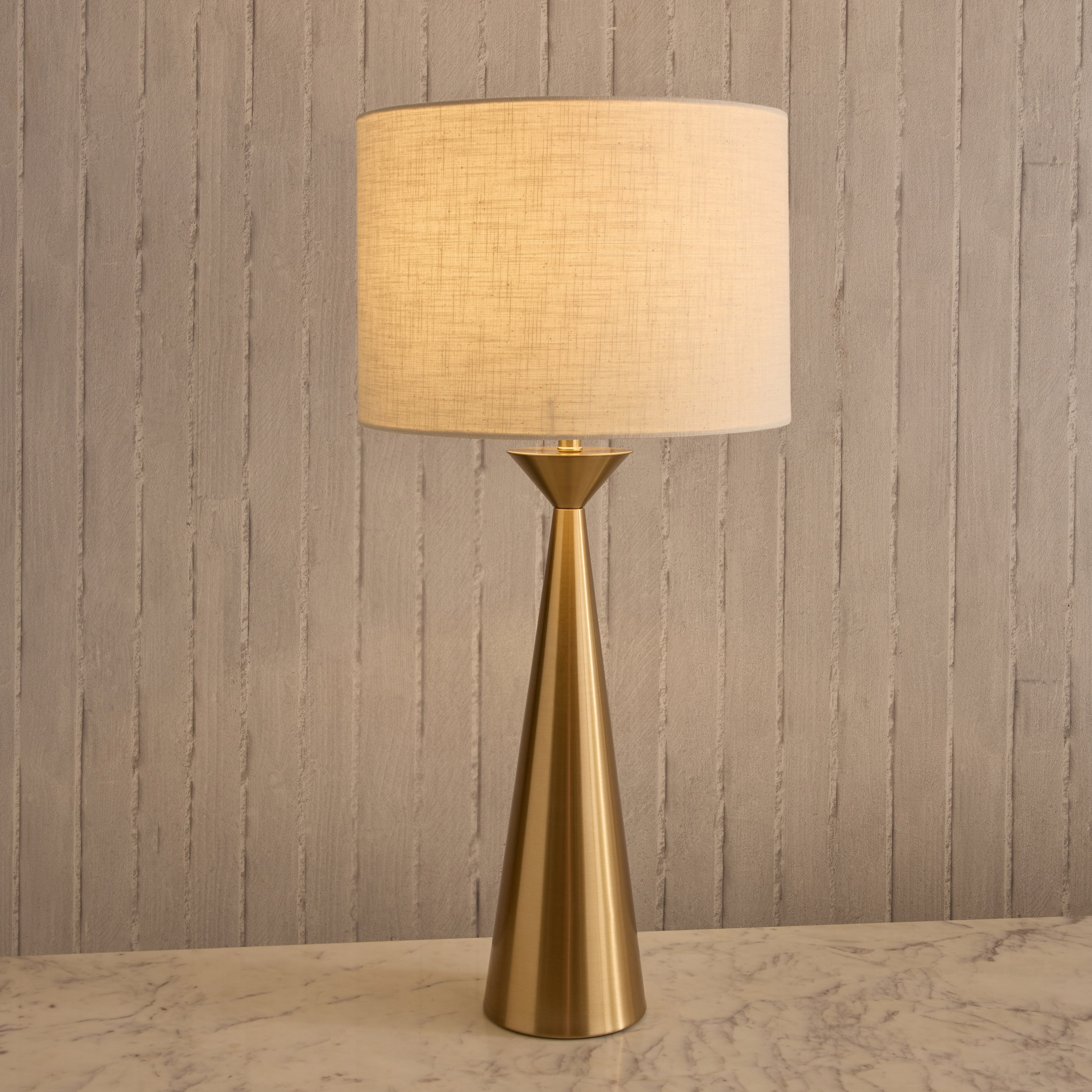 Antark Ethan Big Size Metal Table Lamp with Linen Shade - 73 cm-hbxbedroom-lighting-tablelamps-image-2