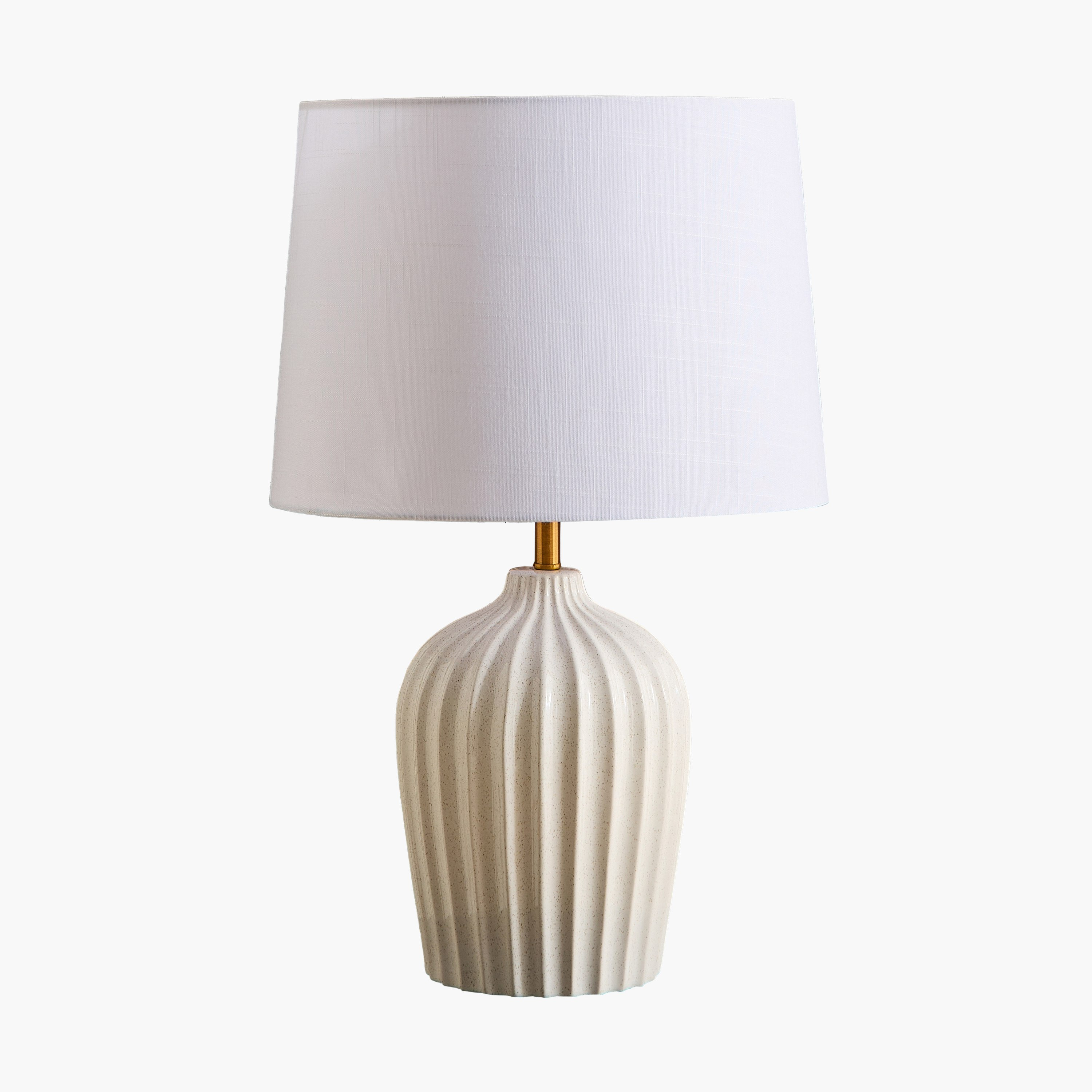 مصباح طاولة سيراميك بحجم كبير وبغطاء كتان من ناش زوي - 21x58 سم-hbxbedroom-lighting-tablelamps-image-5