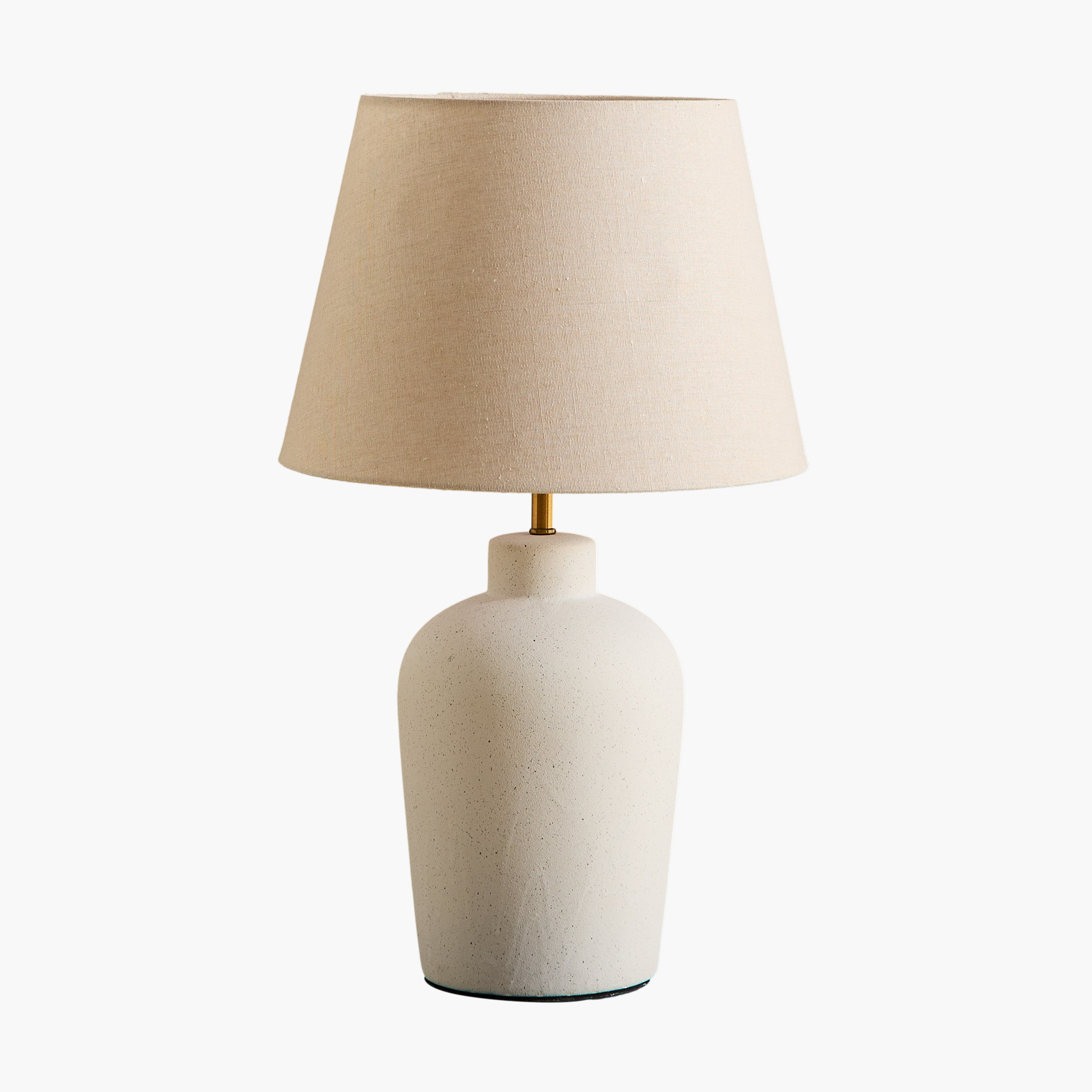 مصباح طاولة سيراميك كبير بغطاء كتان من ناش زوي - 20x63 سم-hbxbedroom-lighting-tablelamps-image-5