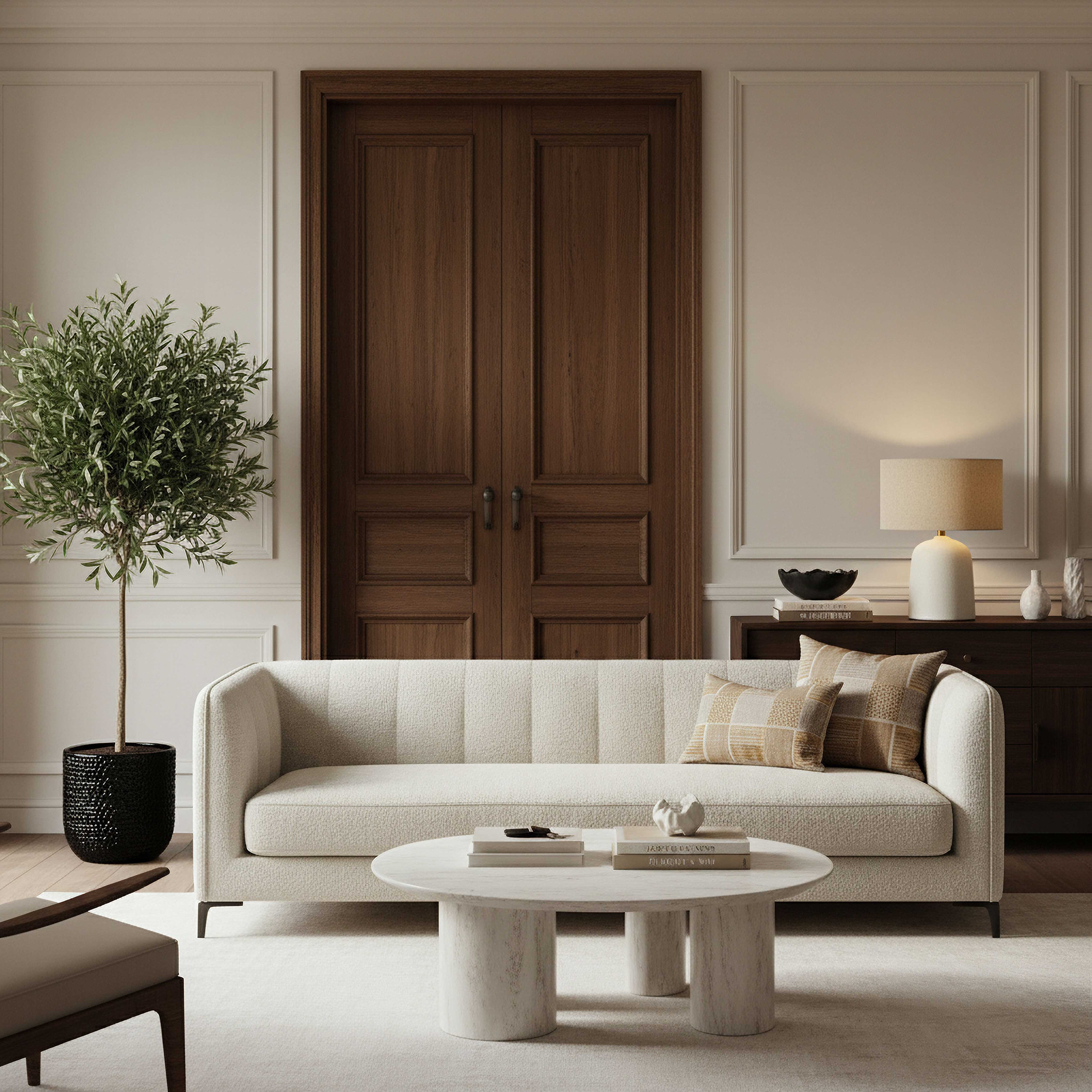 مصباح طاولة كبير سيراميك بغطاء كتان من ناش زوي - ‎21×55 سم‎-hbxbedroom-lighting-tablelamps-image-4
