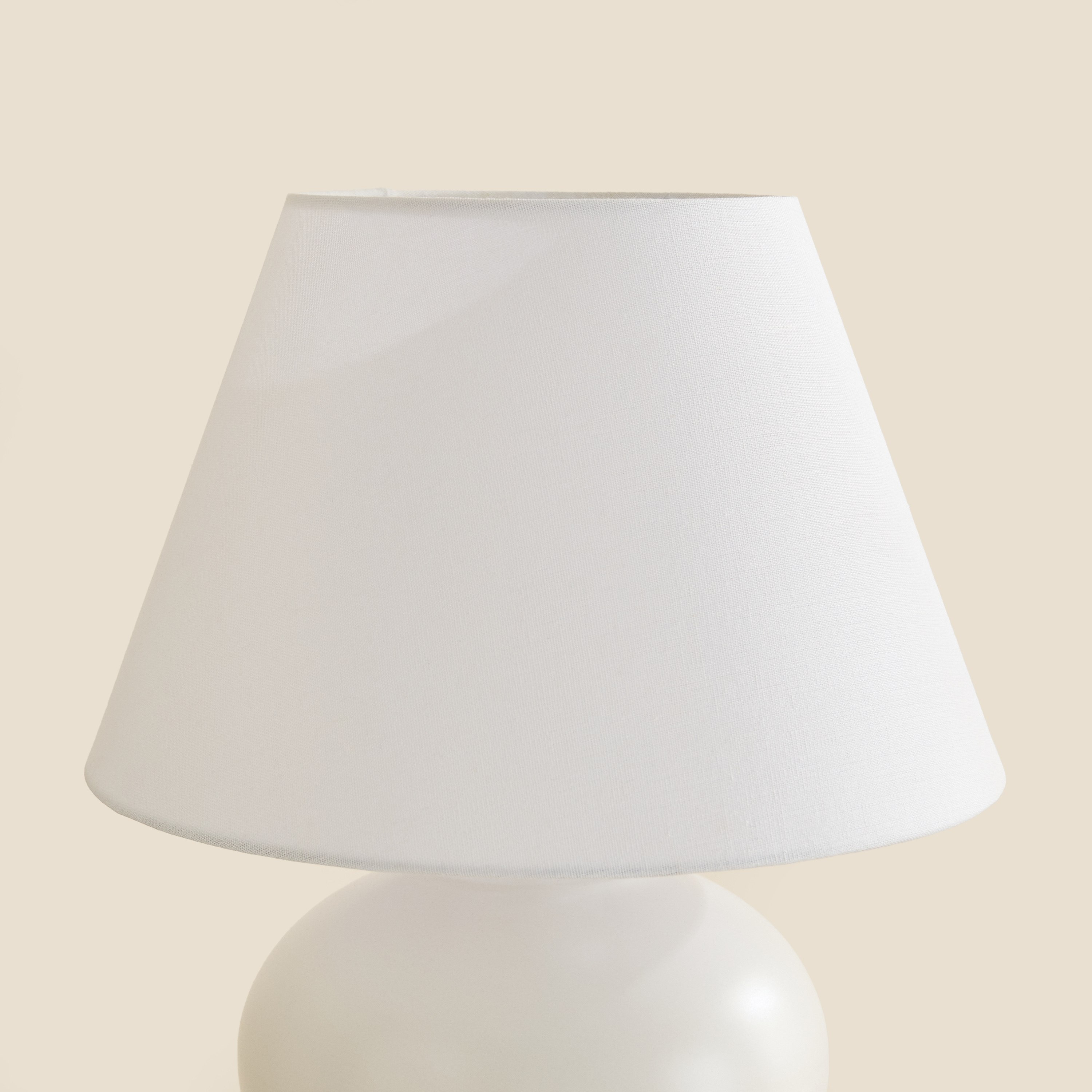 Nash-Zoe Big Size Ceramic Table Lamp with Linen Shade - 35x58 cm-hbxbedroom-lighting-tablelamps-image-6