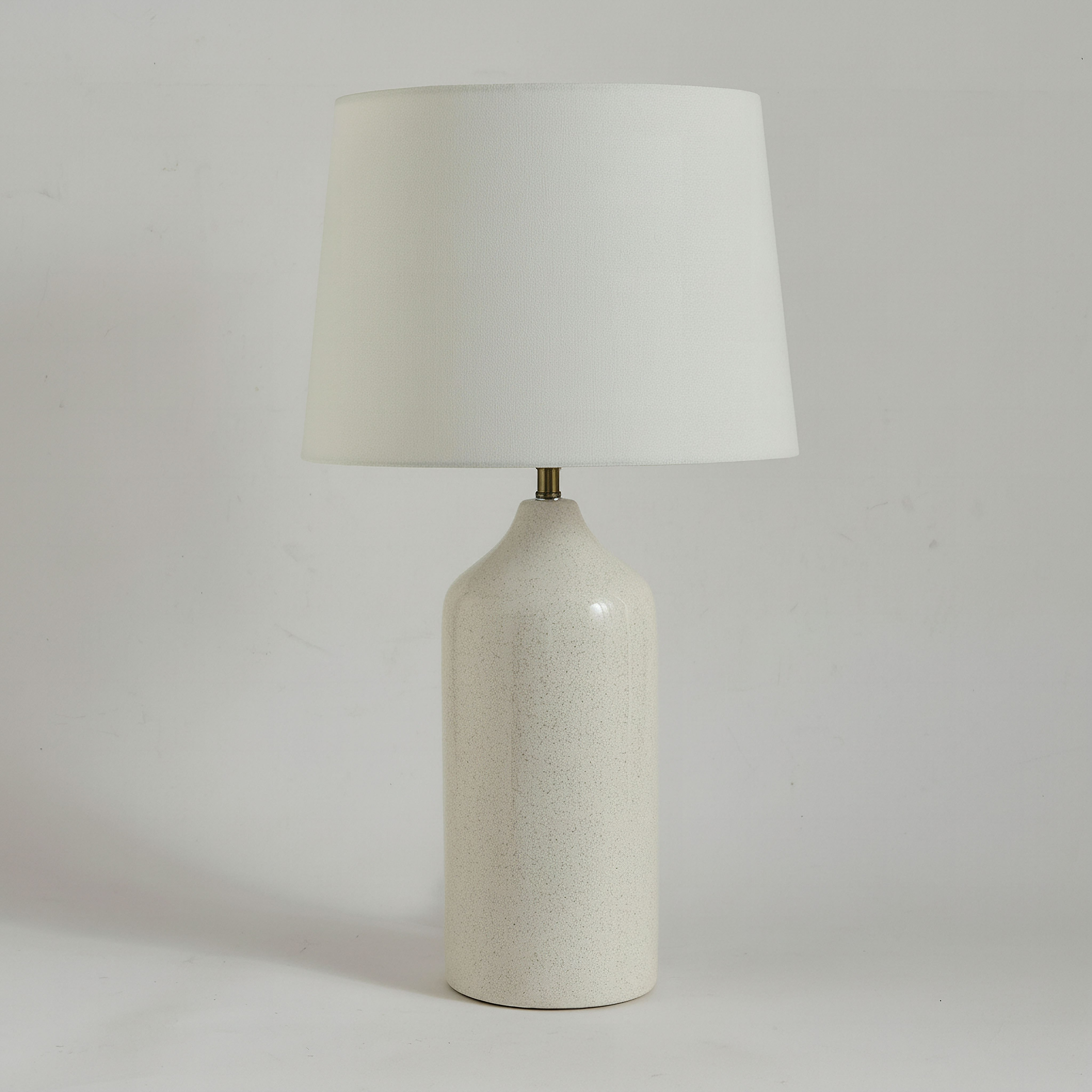Nash-Zoe Big Size Ceramic Table Lamp with Linen Shade - 16x65 cm-hbxbedroom-lighting-tablelamps-image-1