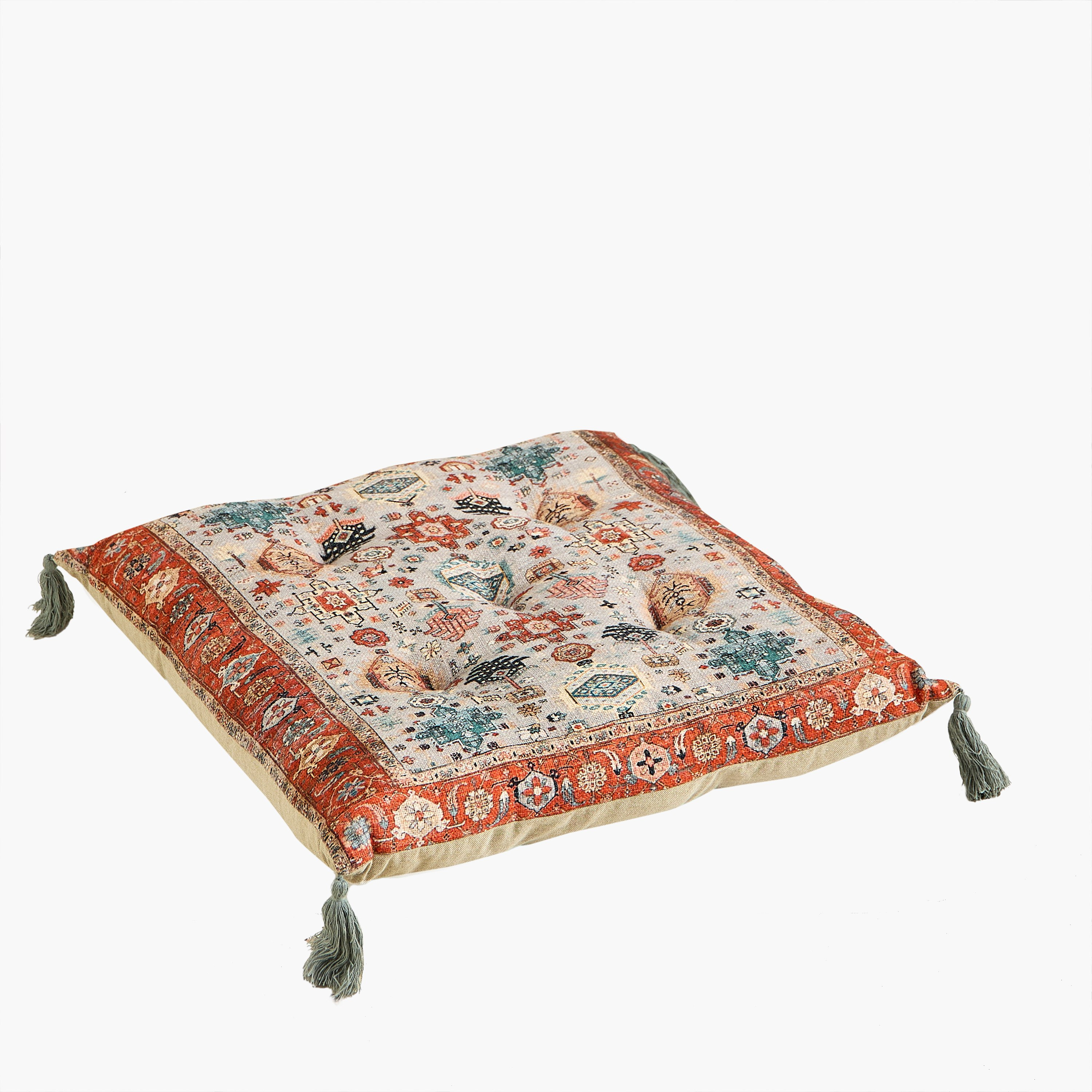 Mahrgan Benza Distress Printed Cushion - 60x60 cm-hbxhomeware-hbxbedroom-image-6