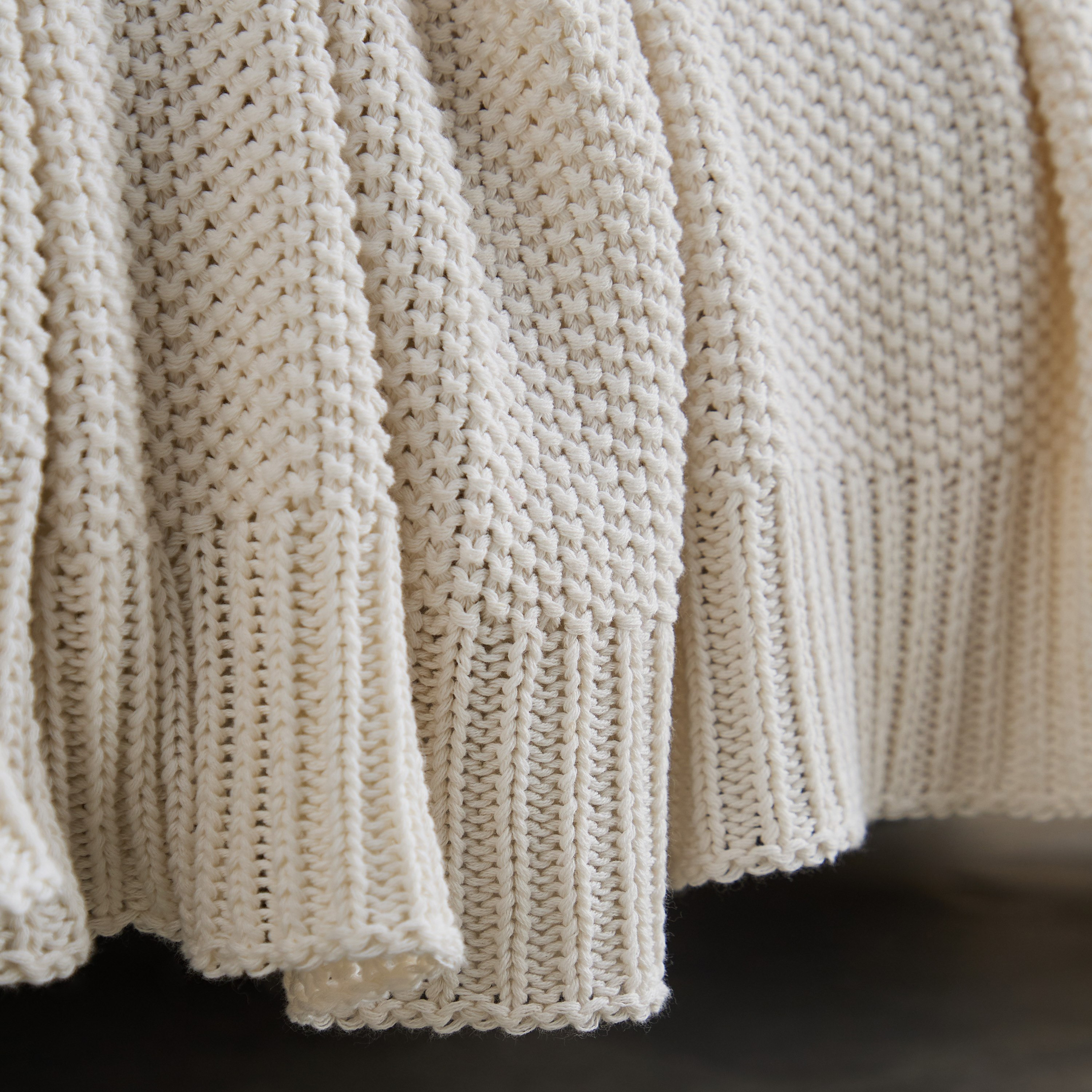 ReVive Knitted Recycled Cotton Throw - 127x152 cm-hbxhomeware-hbxbedroom-image-3
