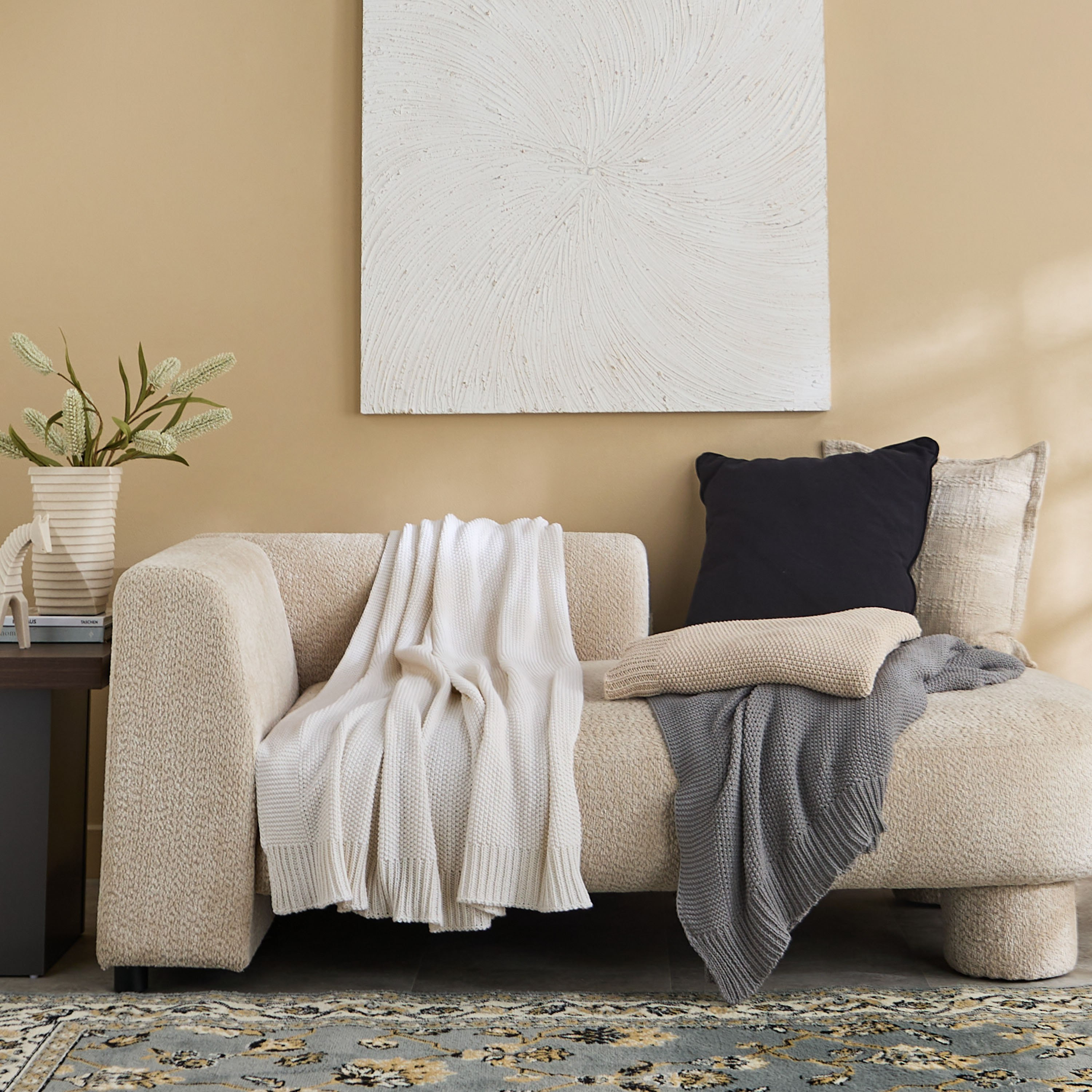 ReVive Knitted Recycled Cotton Throw - 127x152 cm-hbxhomeware-hbxbedroom-image-5