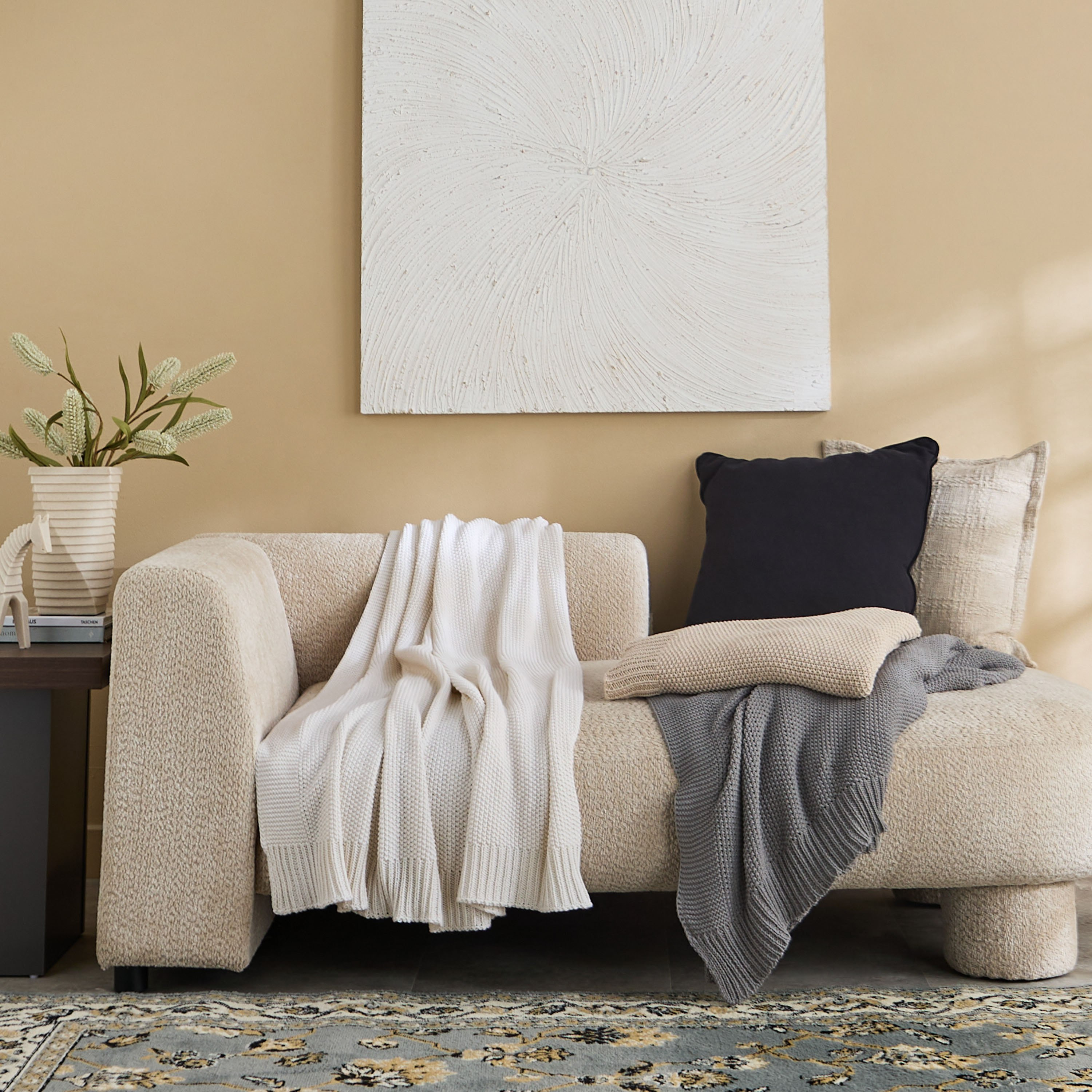 ReVive Knitted Recycled Cotton Throw - 127x152 cm-hbxhomeware-hbxbedroom-image-5