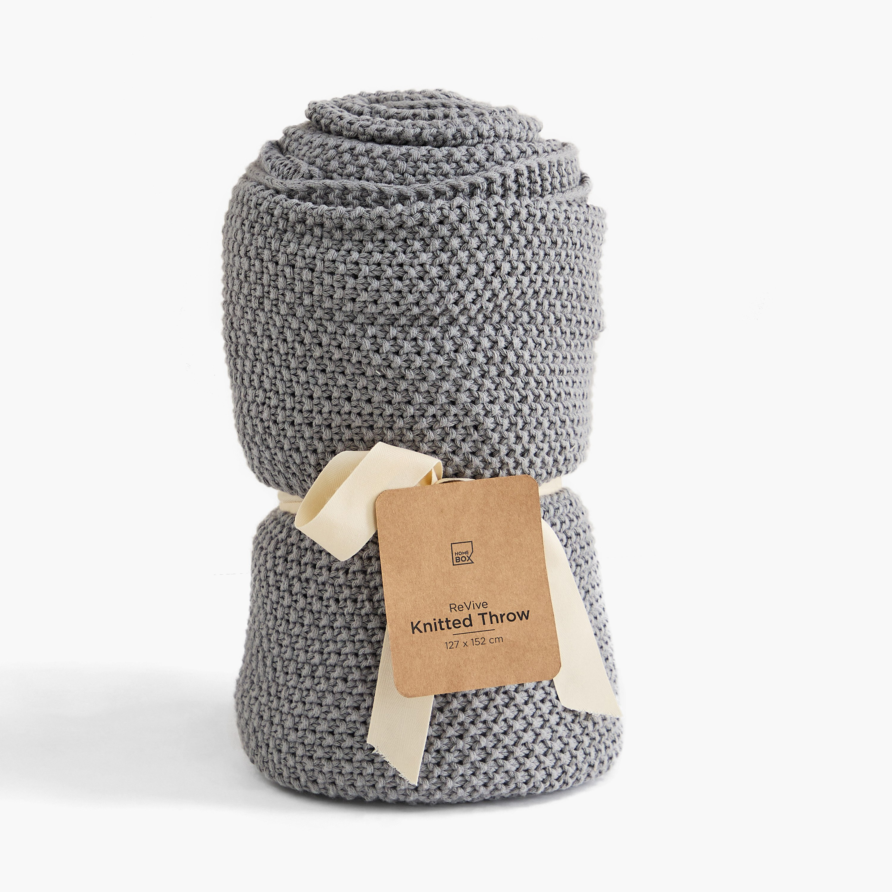 ReVive Knitted Recycled Cotton Throw - 127x152 cm-hbxhomeware-hbxbedroom-image-6
