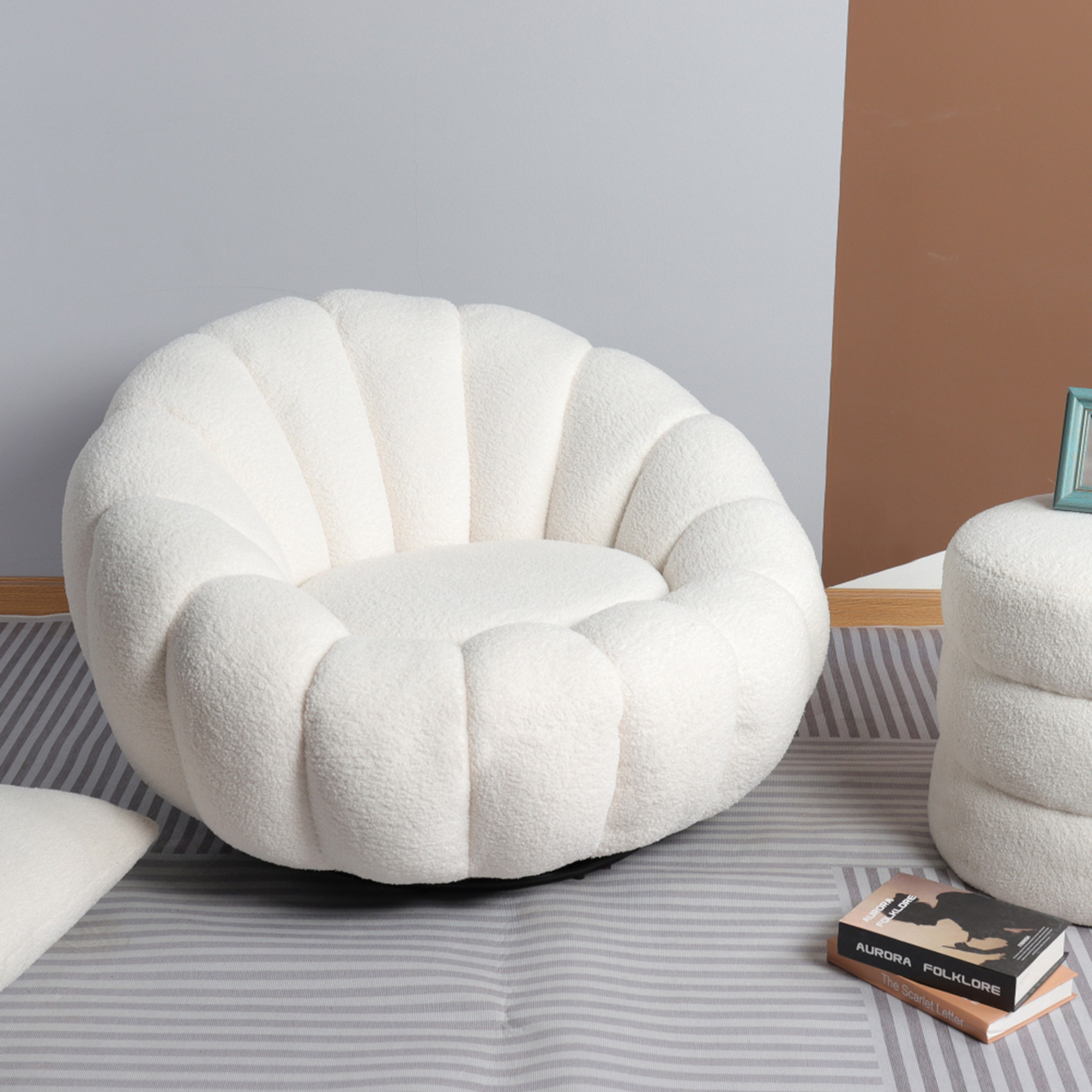 Carie Fabric Accent Chair with Swivel-hbxlivingroom-sofasandarmchairs-easychairs-image-1