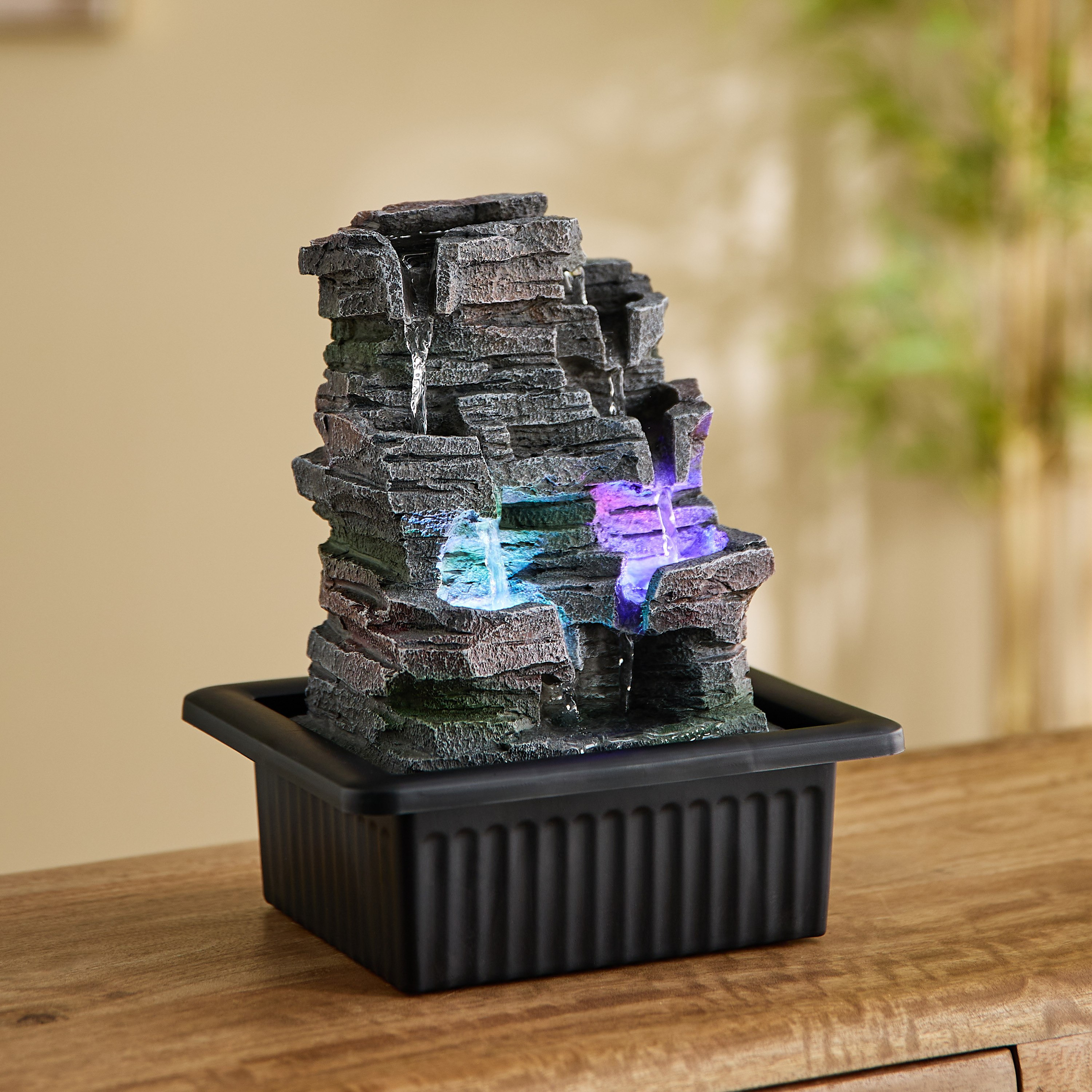 Claro Nature Fountain with LED Colour Light - 21x17x25 cm-PROMO_HB_AE_B1G1_250925-image-2