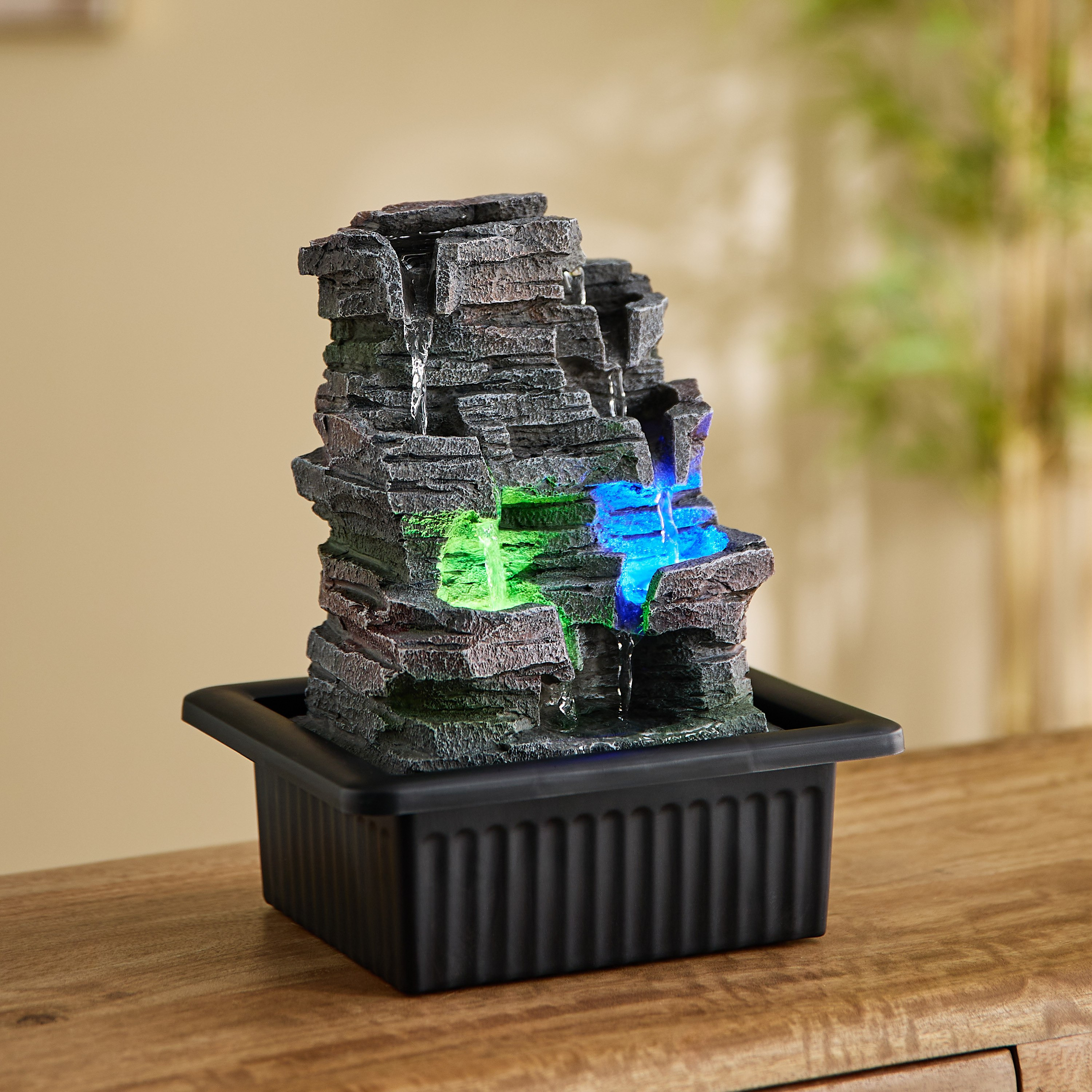 Claro Nature Fountain with LED Colour Light - 21x17x25 cm-PROMO_HB_AE_B1G1_250925-image-3