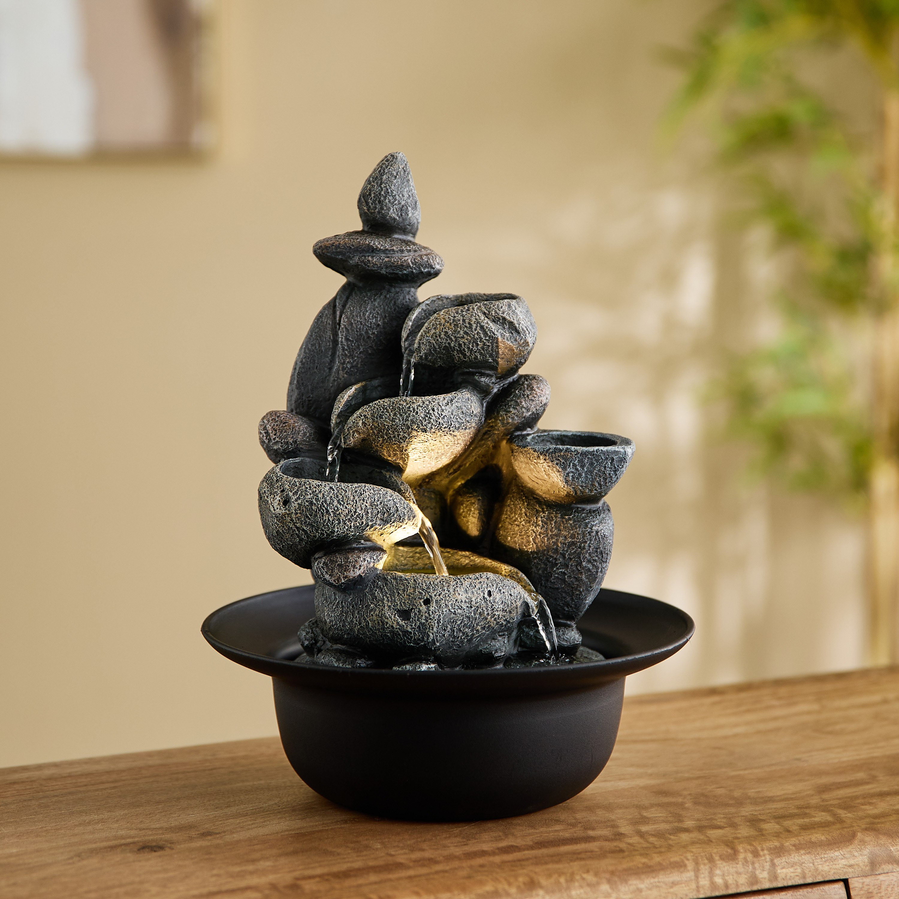 Claro Modern Fountain with LED Light - 23x23x31 cm-PROMO_HB_AE_B1G1_250925-image-2