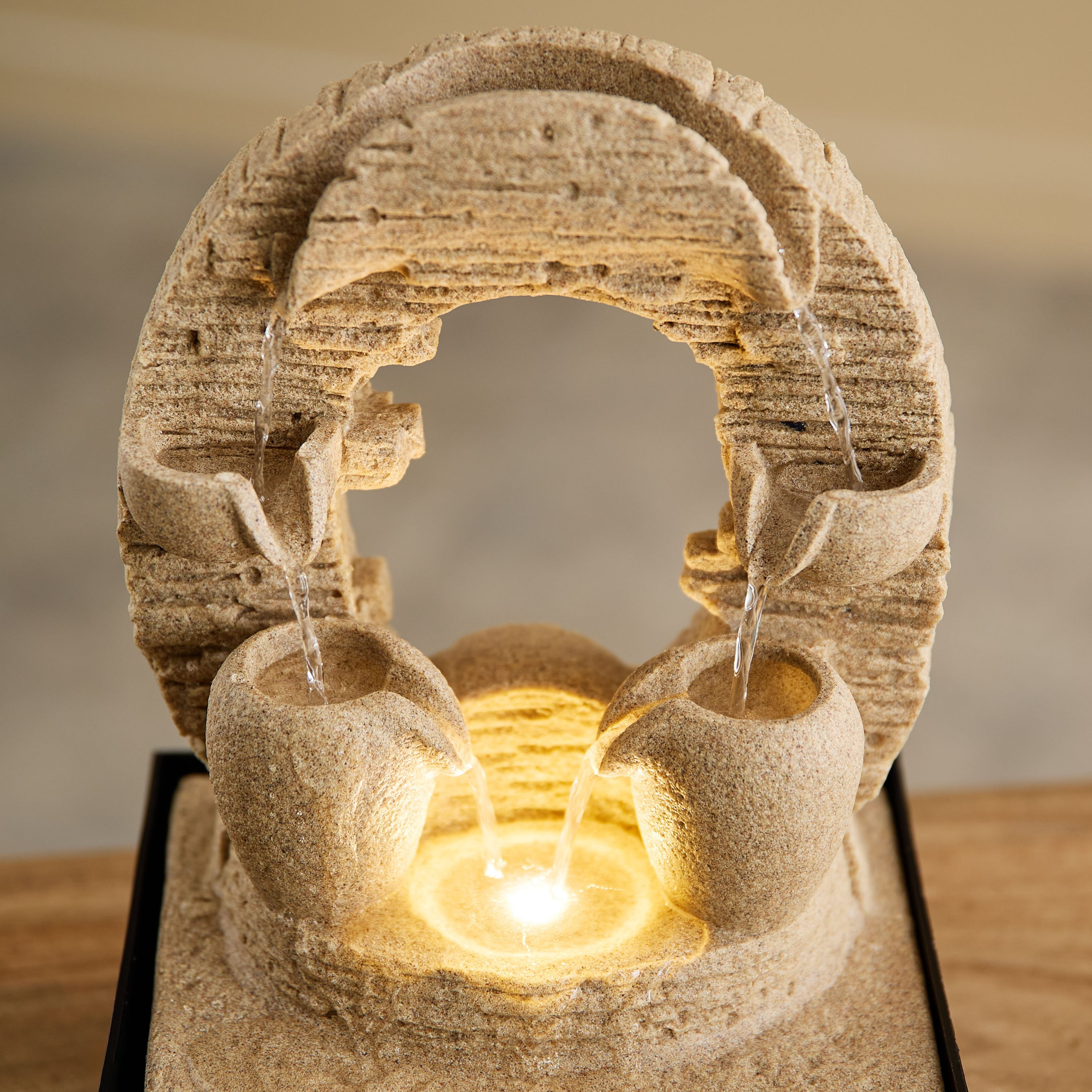 Claro Modern Fountain with LED Light - 21x17x30 cm-hbxhomeware-hbxdecorandfurnishings-image-3