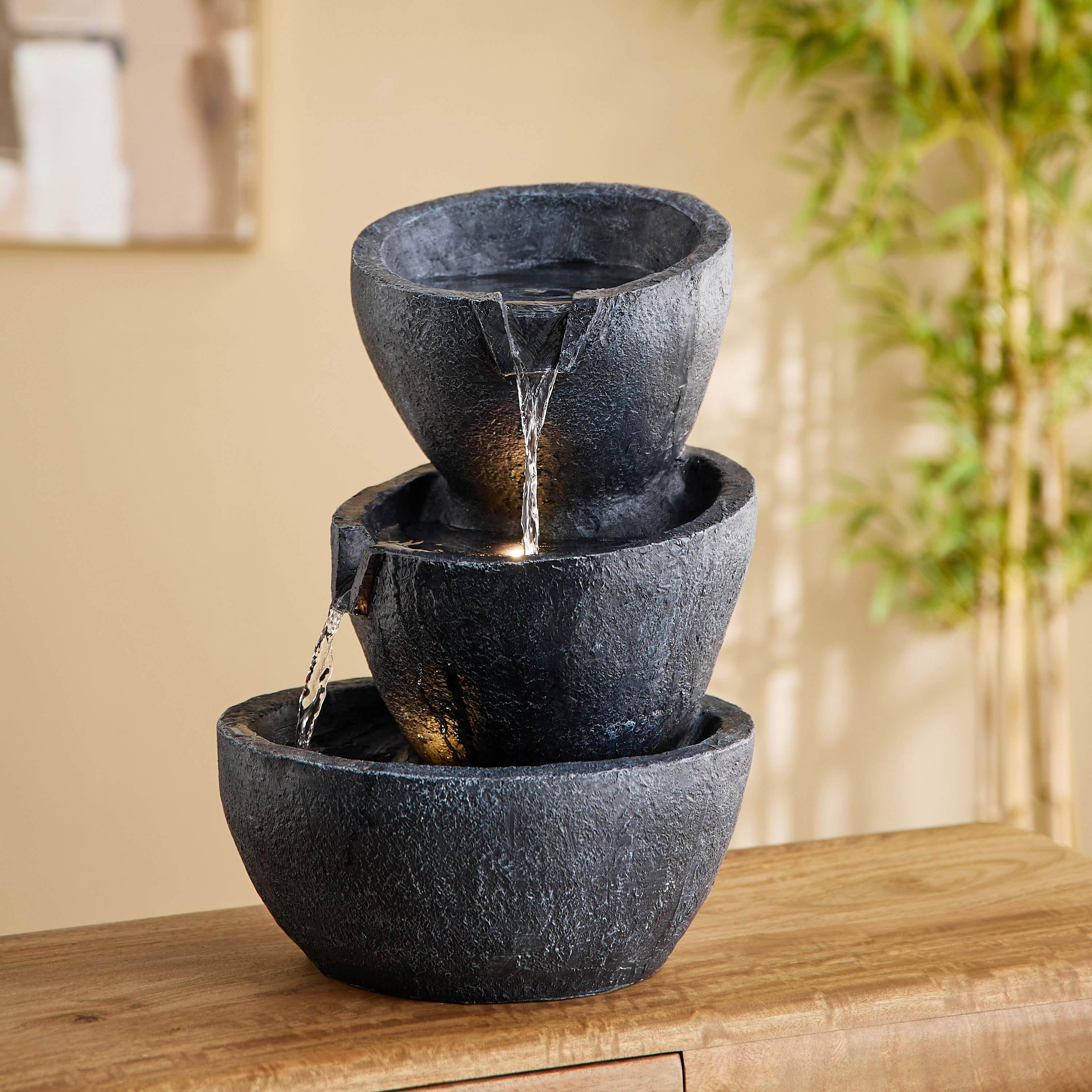 Claro Zen Fountain with LED Lights - 33x33x43 cm-PROMO_HB_AE_B1G1_250925-image-2
