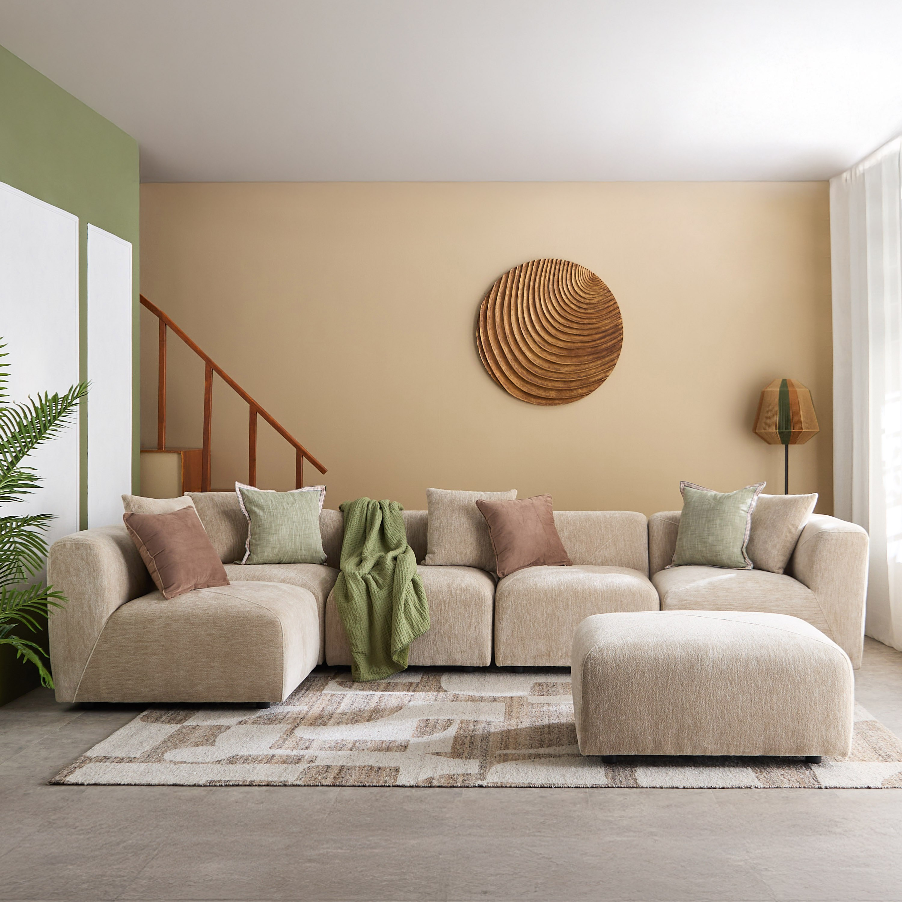كنبة ركنية مقسمة قماش بـ5 مقاعد مع 4 وسائد من كيوتو-hbxlivingroom-sofasandarmchairs-cornersofas-image-4