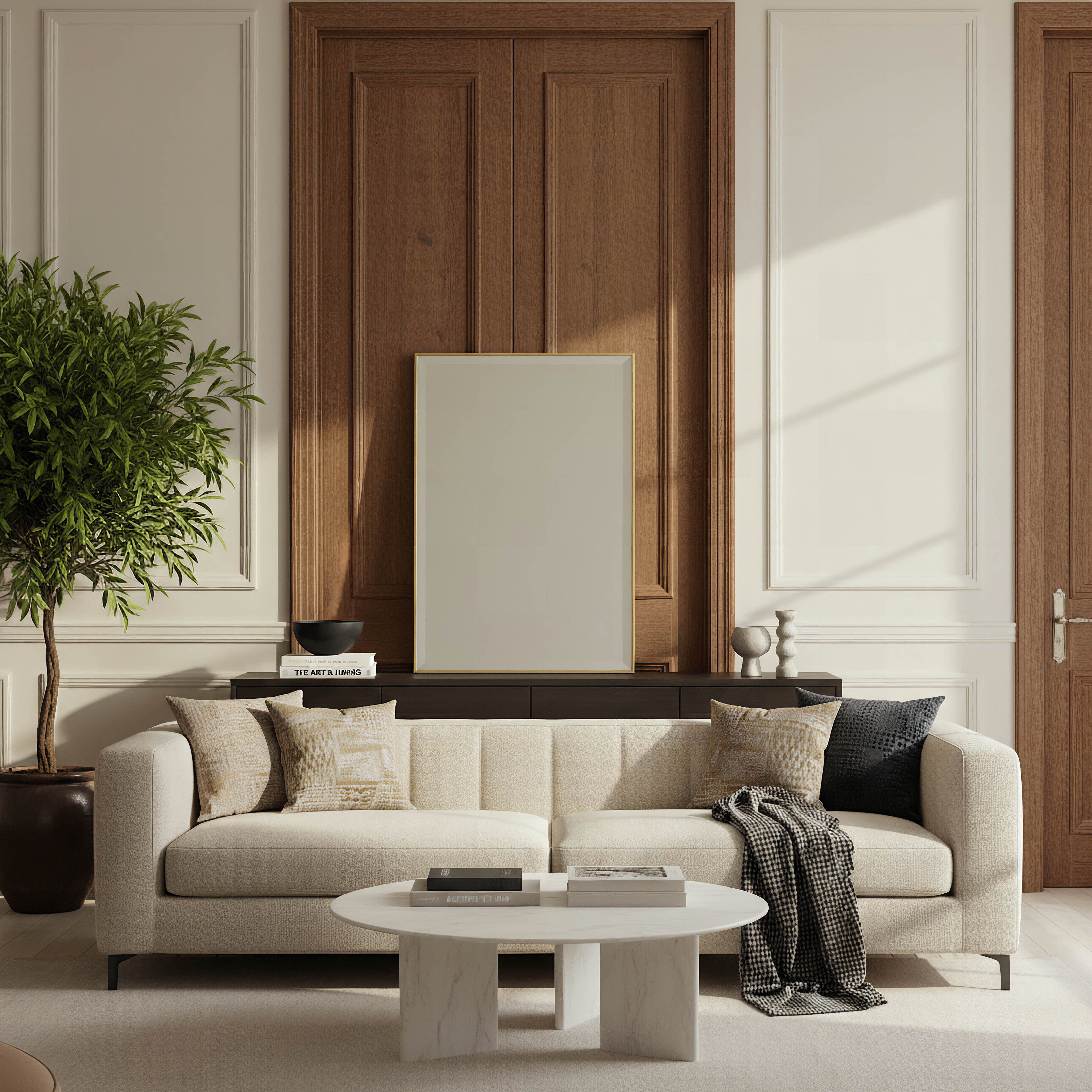 مرآة حائط بإطار لوفت من سابرينا -  60x90 سم-hbxhomeware-hbxdecorandfurnishings-image-3