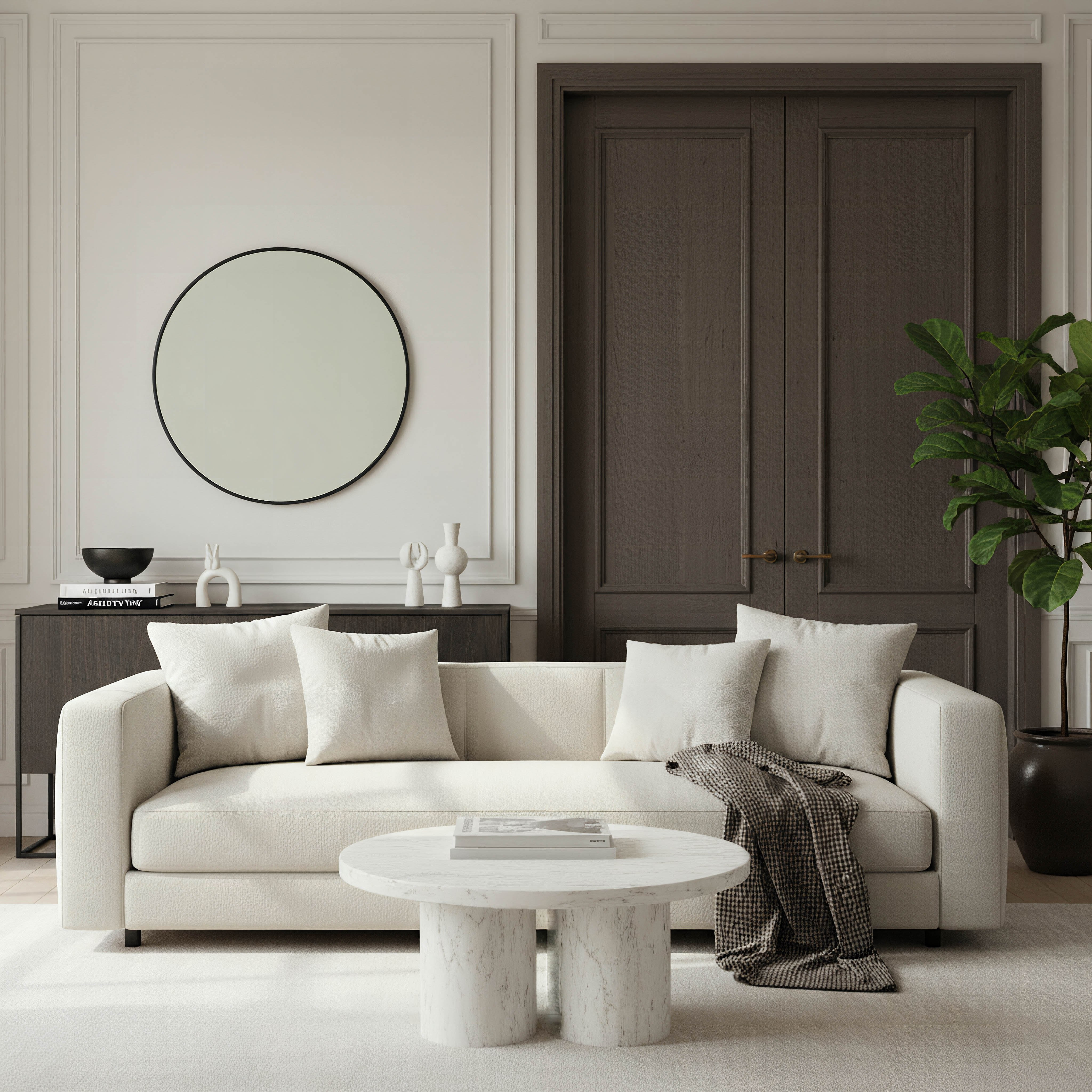مرآة حائط معدن مستديرة لوفت من سابرينا - 60x60x2.5 سم-hbxhomeware-hbxdecorandfurnishings-image-3