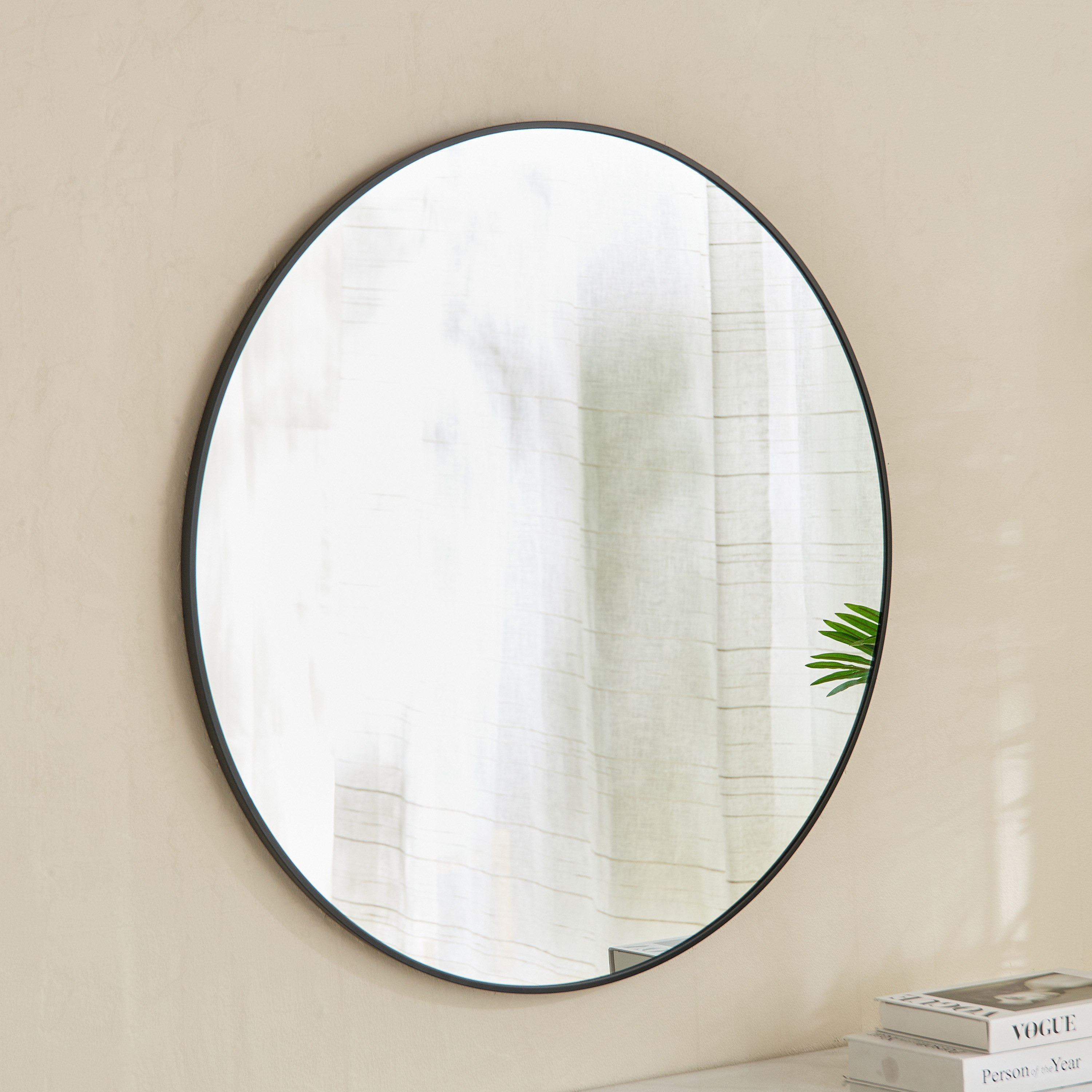 Sabrina Loft Metal Round Wall Mirror - 80x80x2.5 cm-hbxhomeware-hbxdecorandfurnishings-image-4