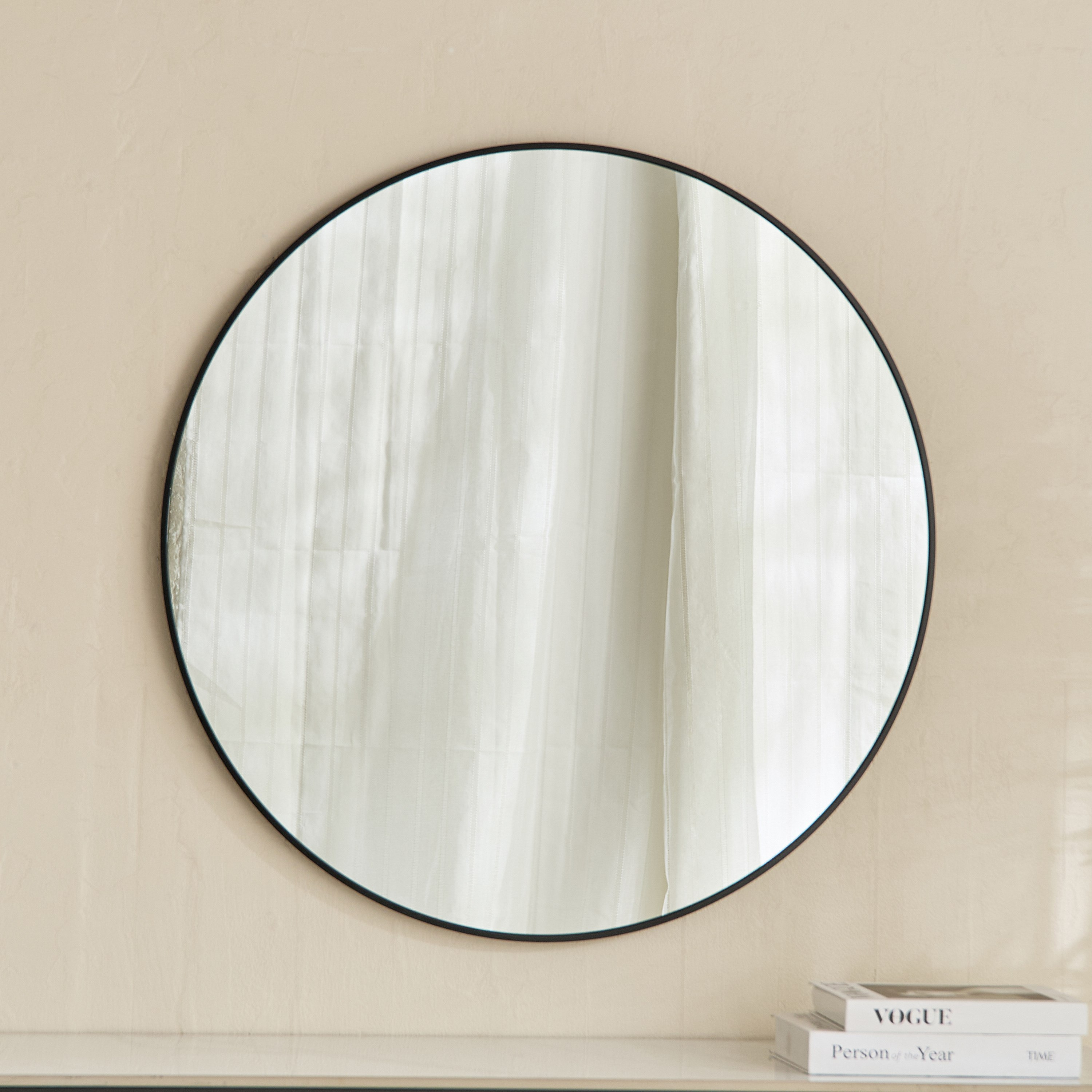 Sabrina Loft Metal Round Wall Mirror - 80x80x2.5 cm-hbxhomeware-hbxdecorandfurnishings-image-5