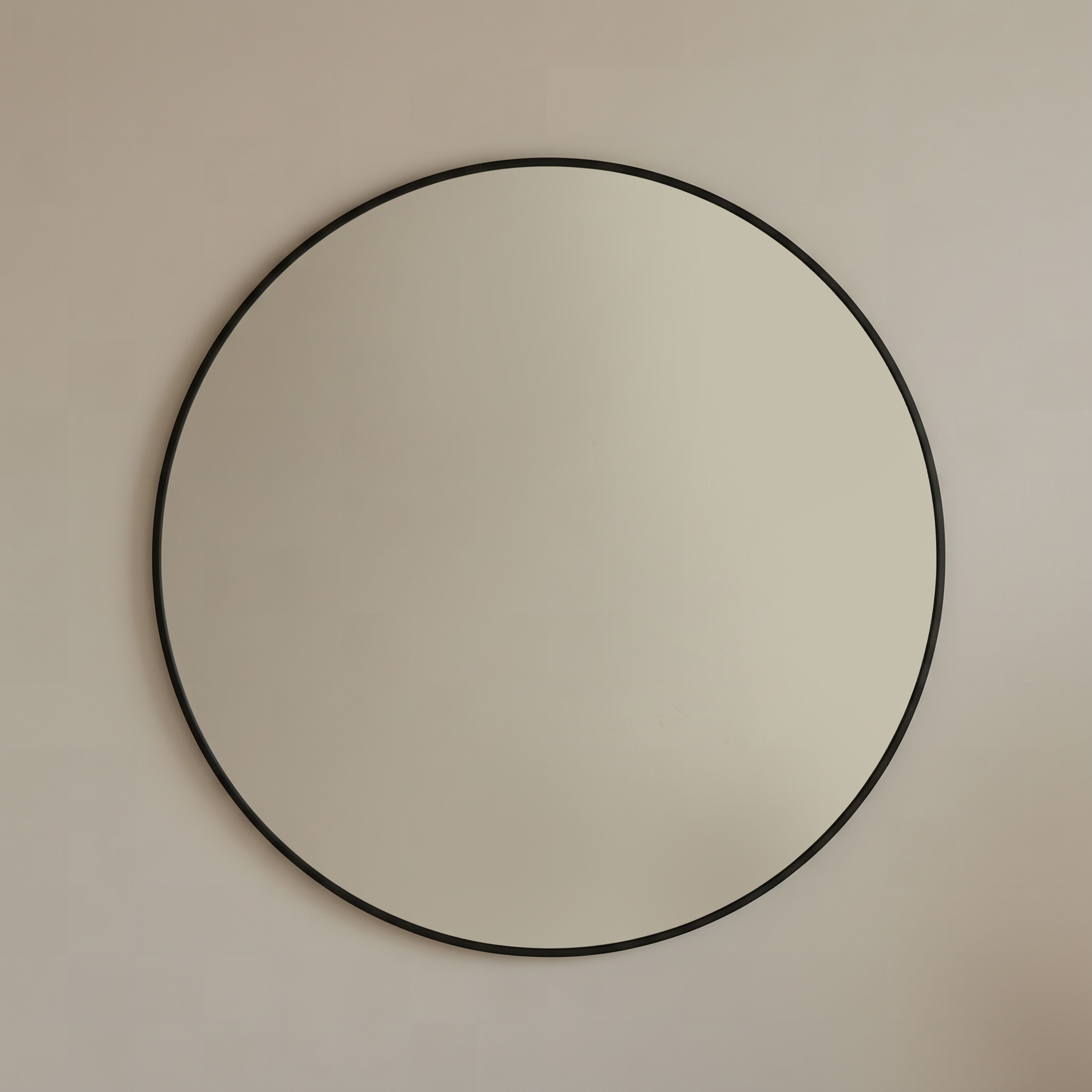 Sabrina Loft Metal Round Wall Mirror - 80x80x2.5 cm-hbxhomeware-hbxdecorandfurnishings-image-1