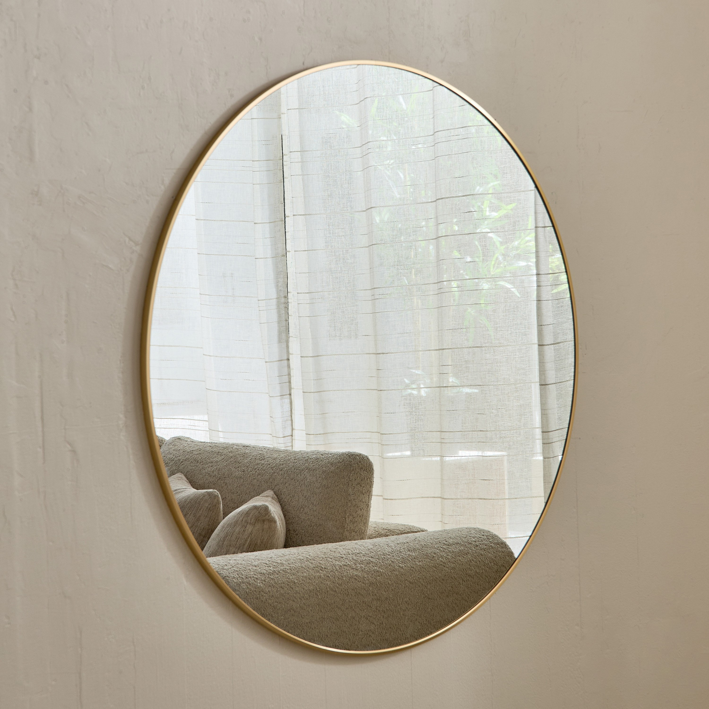 Sabrina Loft Metal Big Size Round Wall Mirror - 100x100x2 cm-hbxhomeware-hbxdecorandfurnishings-image-1
