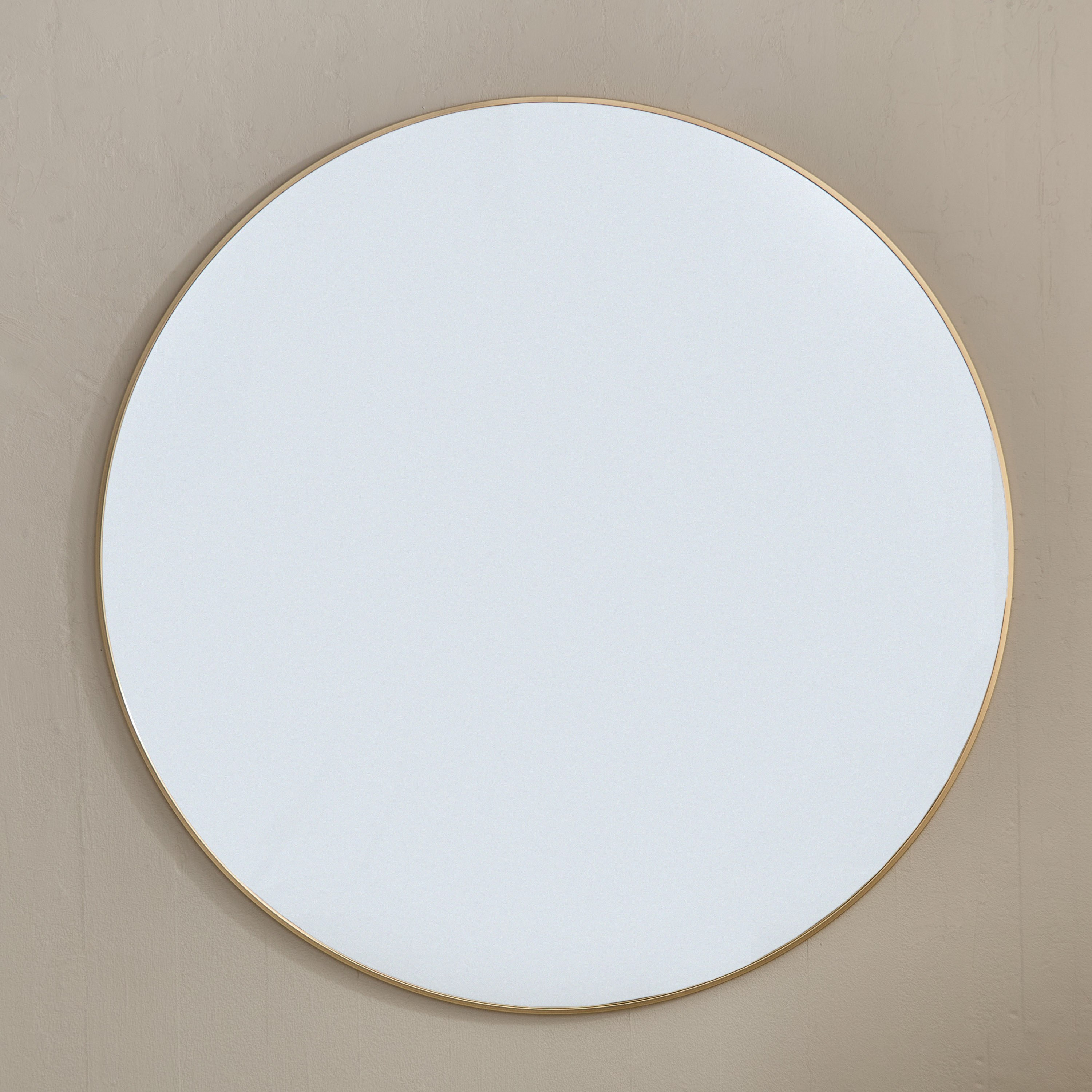 Sabrina Loft Metal Big Size Round Wall Mirror - 100x100x2 cm-hbxhomeware-hbxdecorandfurnishings-image-2
