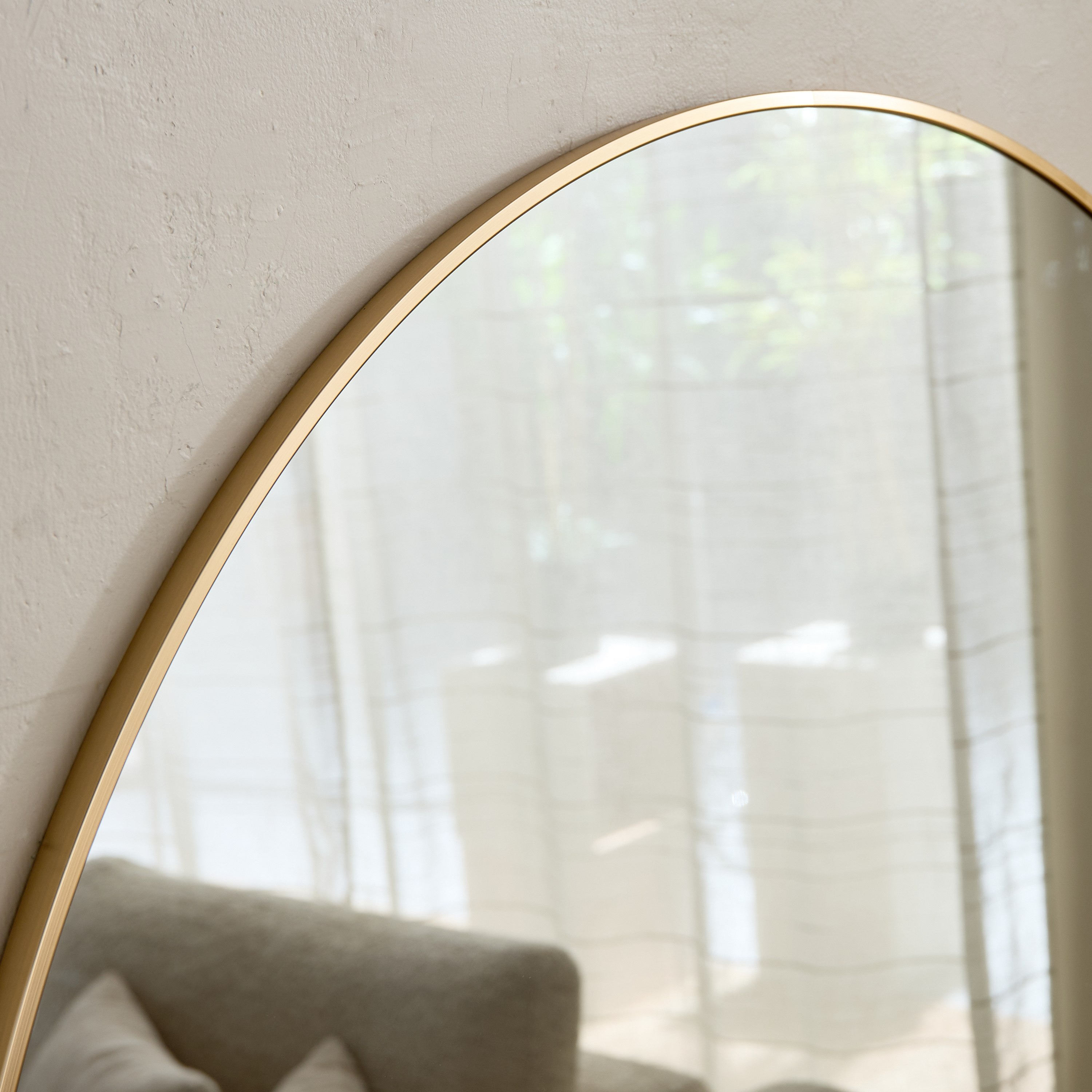 Sabrina Loft Metal Big Size Round Wall Mirror - 100x100x2 cm-hbxhomeware-hbxdecorandfurnishings-image-3