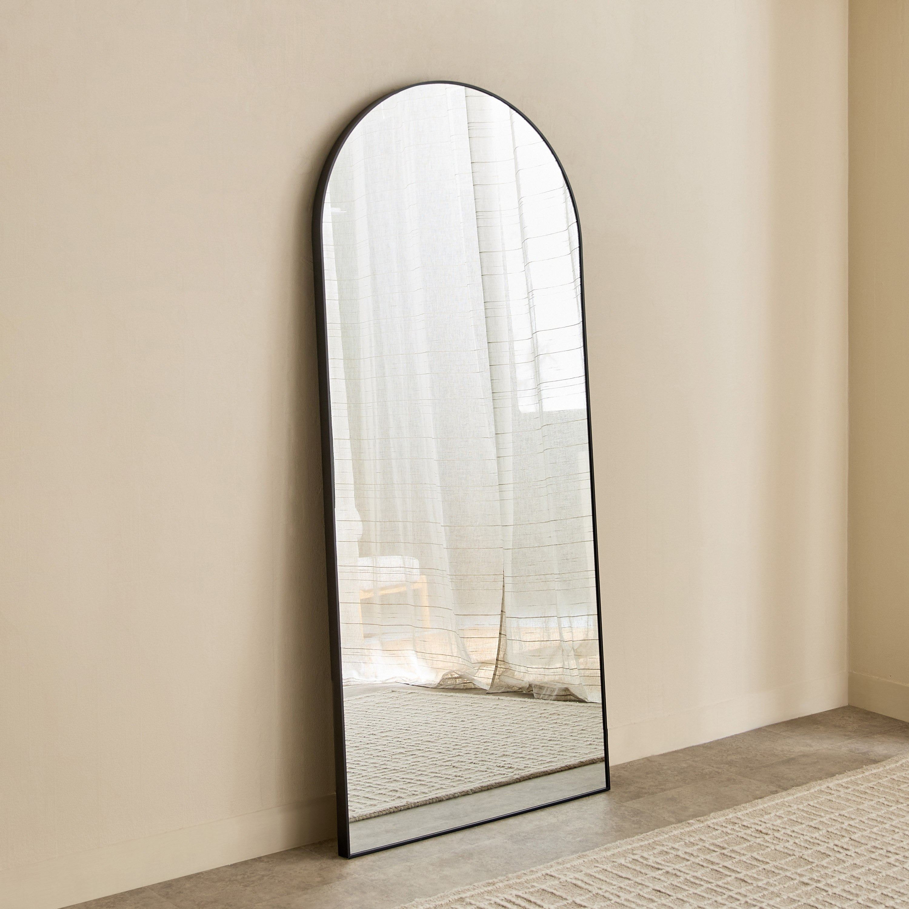 Sabrina Loft Arch Oversized Metal Floor Mirror - 80x180x2.5 cm-hbxhomeware-hbxdecorandfurnishings-image-4