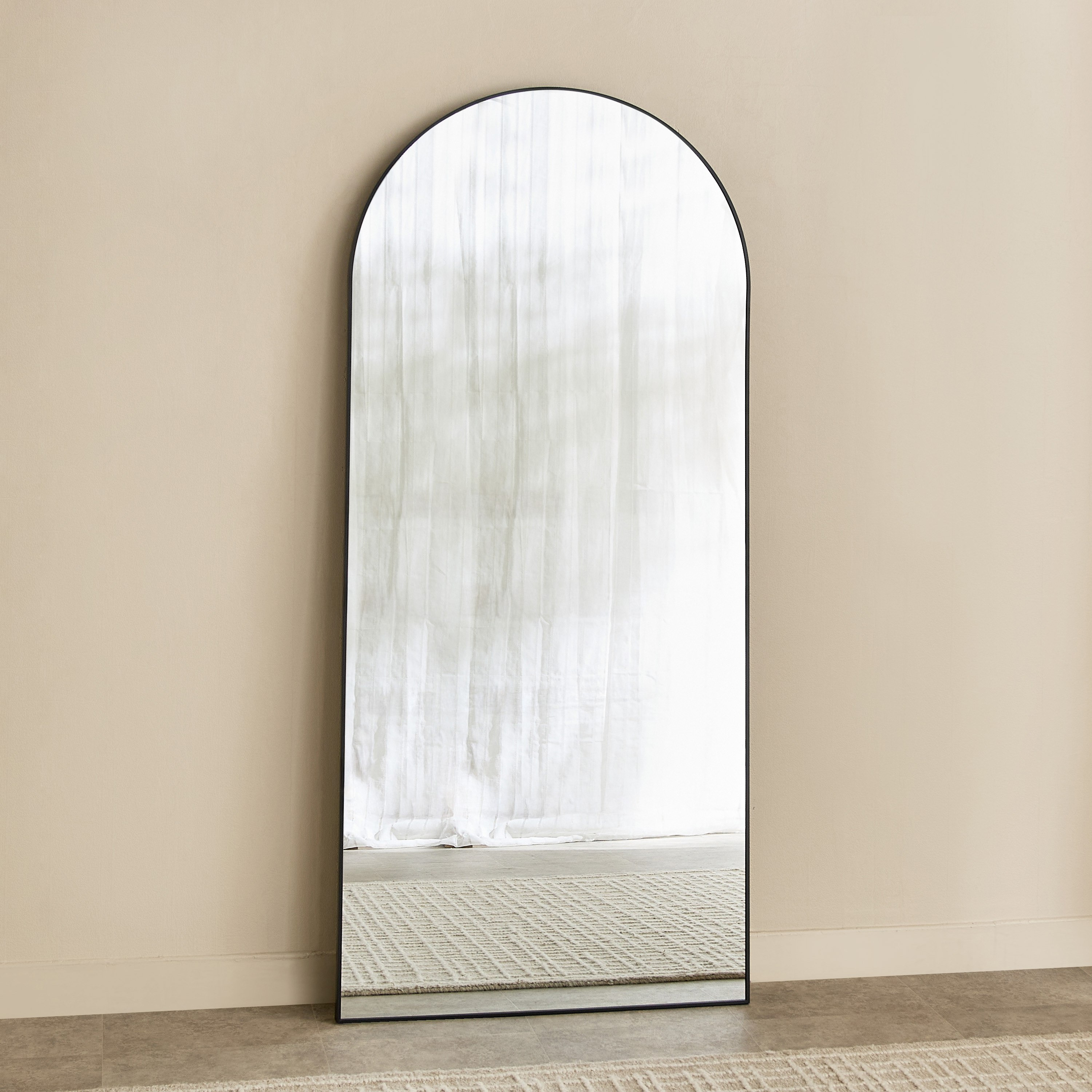 Sabrina Loft Arch Oversized Metal Floor Mirror - 80x180x2.5 cm-hbxhomeware-hbxdecorandfurnishings-image-5