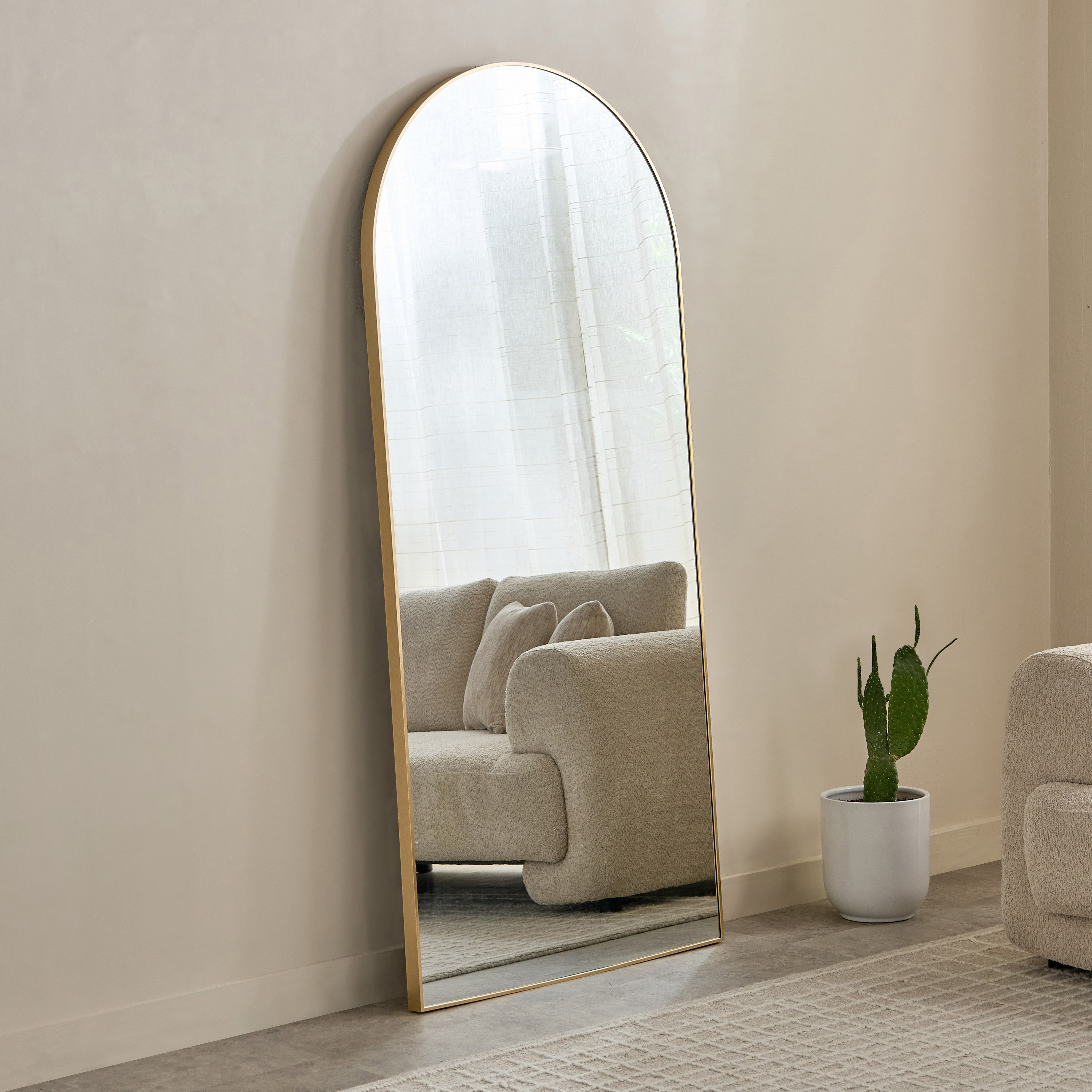 Sabrina Loft Arch Oversized Metal Floor Mirror - 80x180 cm-PROMO_HB_AE_B1G1_250925-image-1