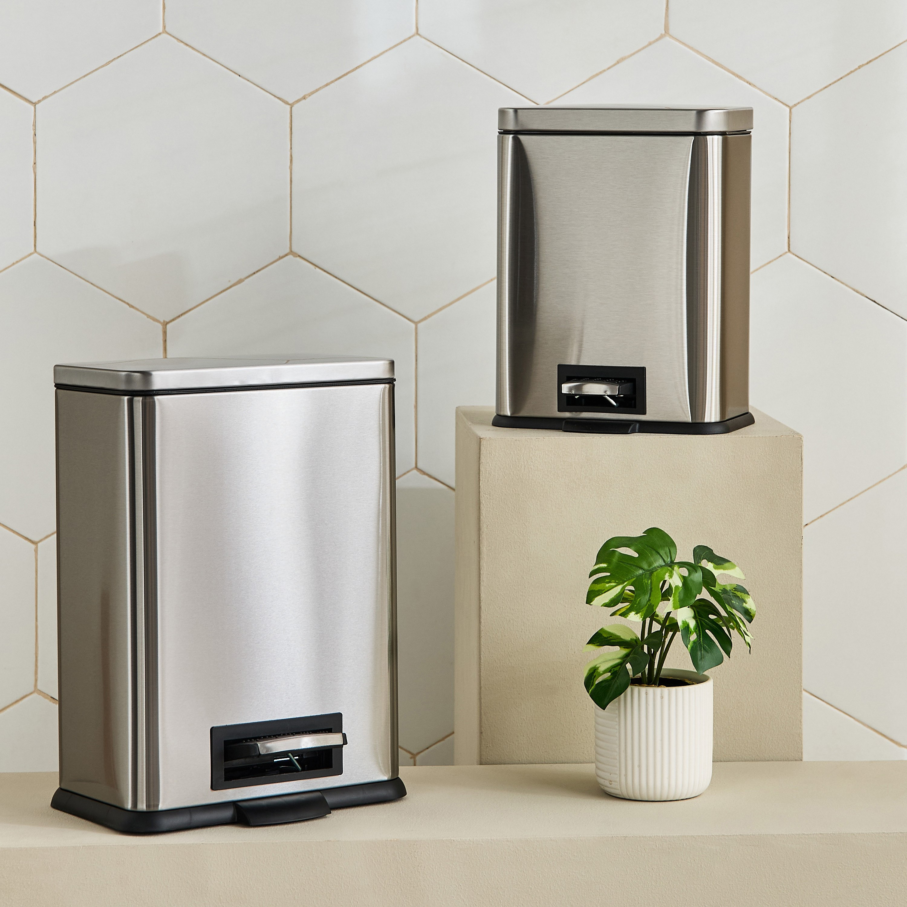 Oliver Stainless Steel Rectangular  Pedal Bin - 5 L-PROMO_HB_AE_B1G1_250925-image-4