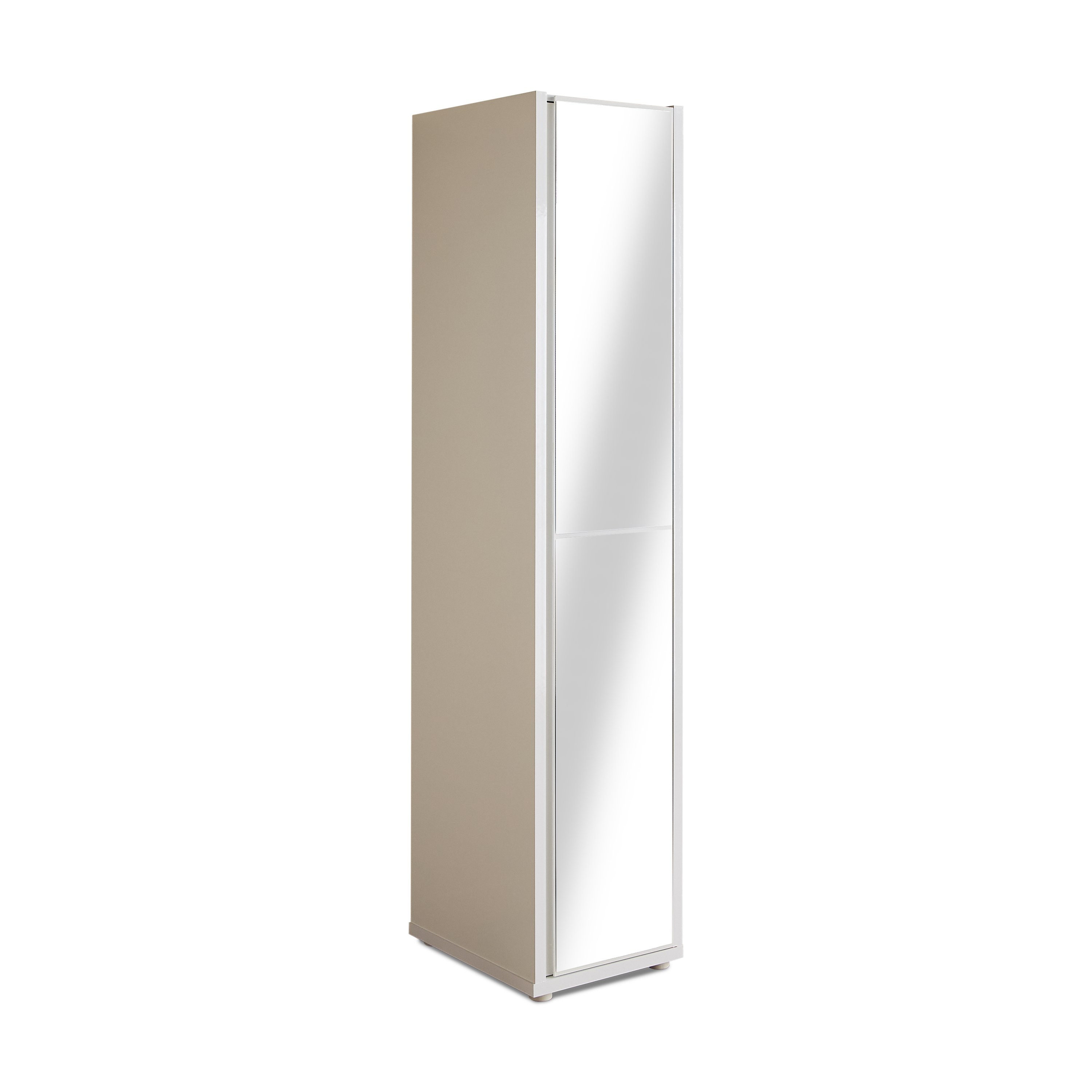 Artisan 1-Door Glossy Wardrobe with Mirror-hbxfurniture-wardrobes-image-9