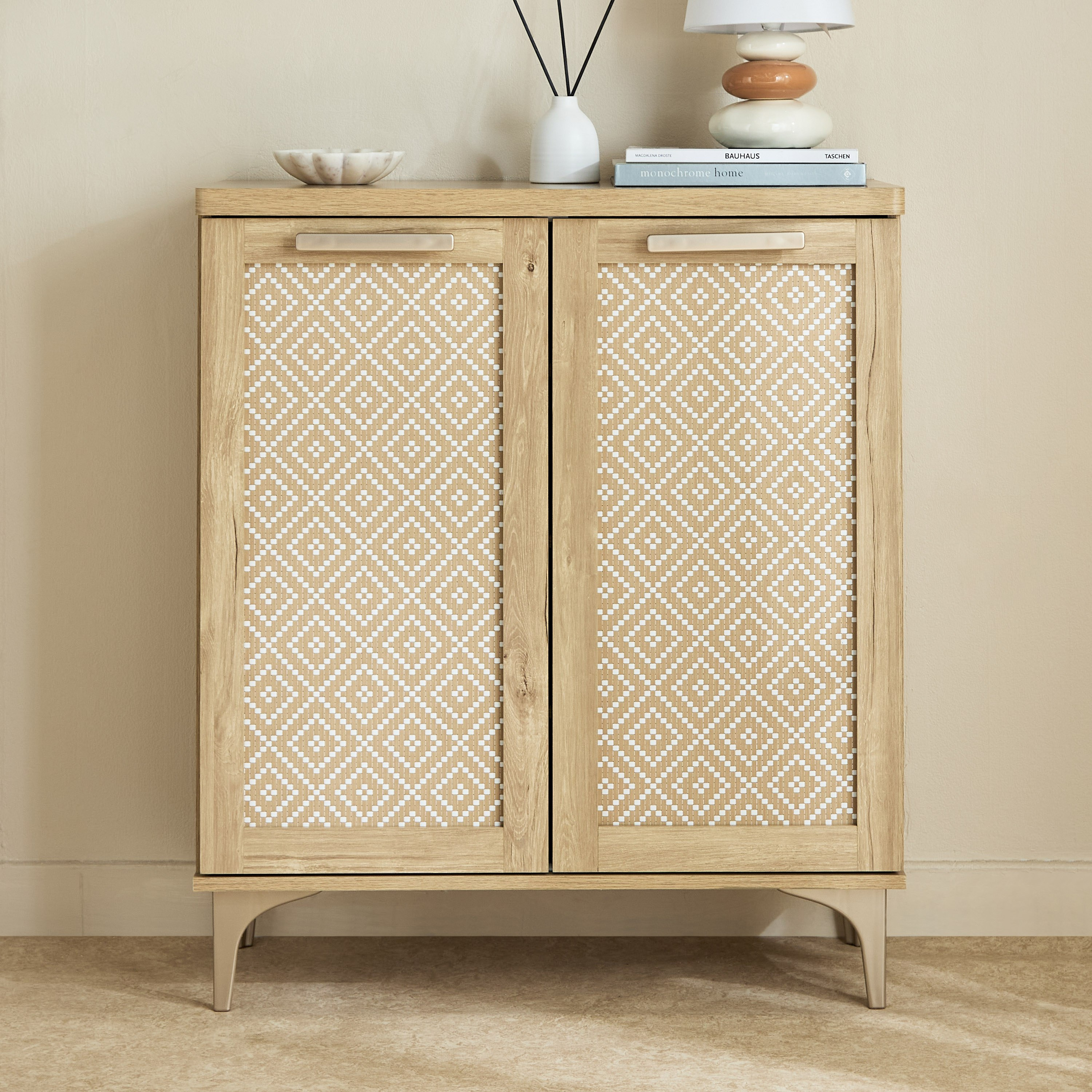 Ikat 16-Pair Shoe Cabinet with 2 Doors-hbxbedroom-shoecabinetsandracks-image-2
