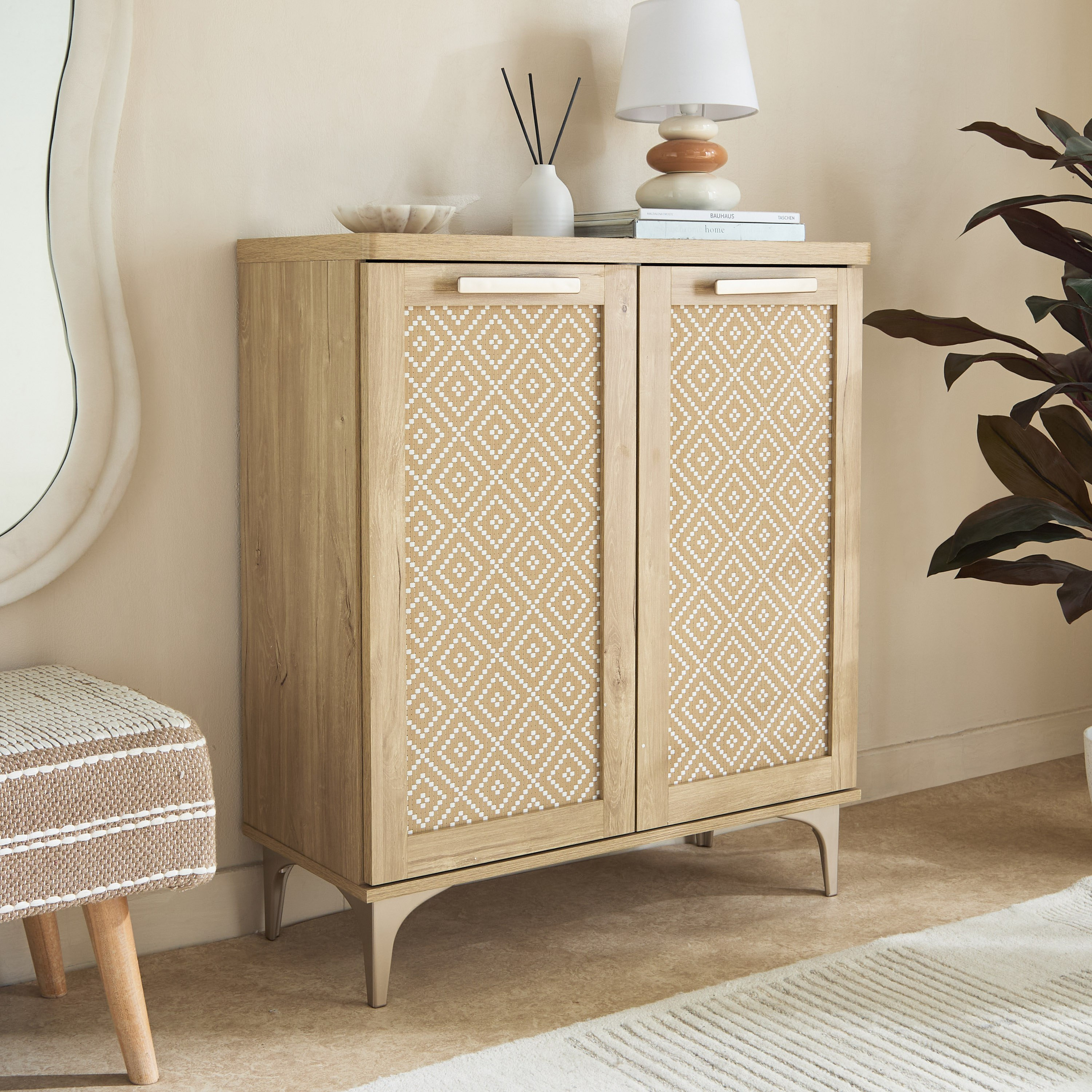 Ikat 16-Pair Shoe Cabinet with 2 Doors-hbxbedroom-shoecabinetsandracks-image-9