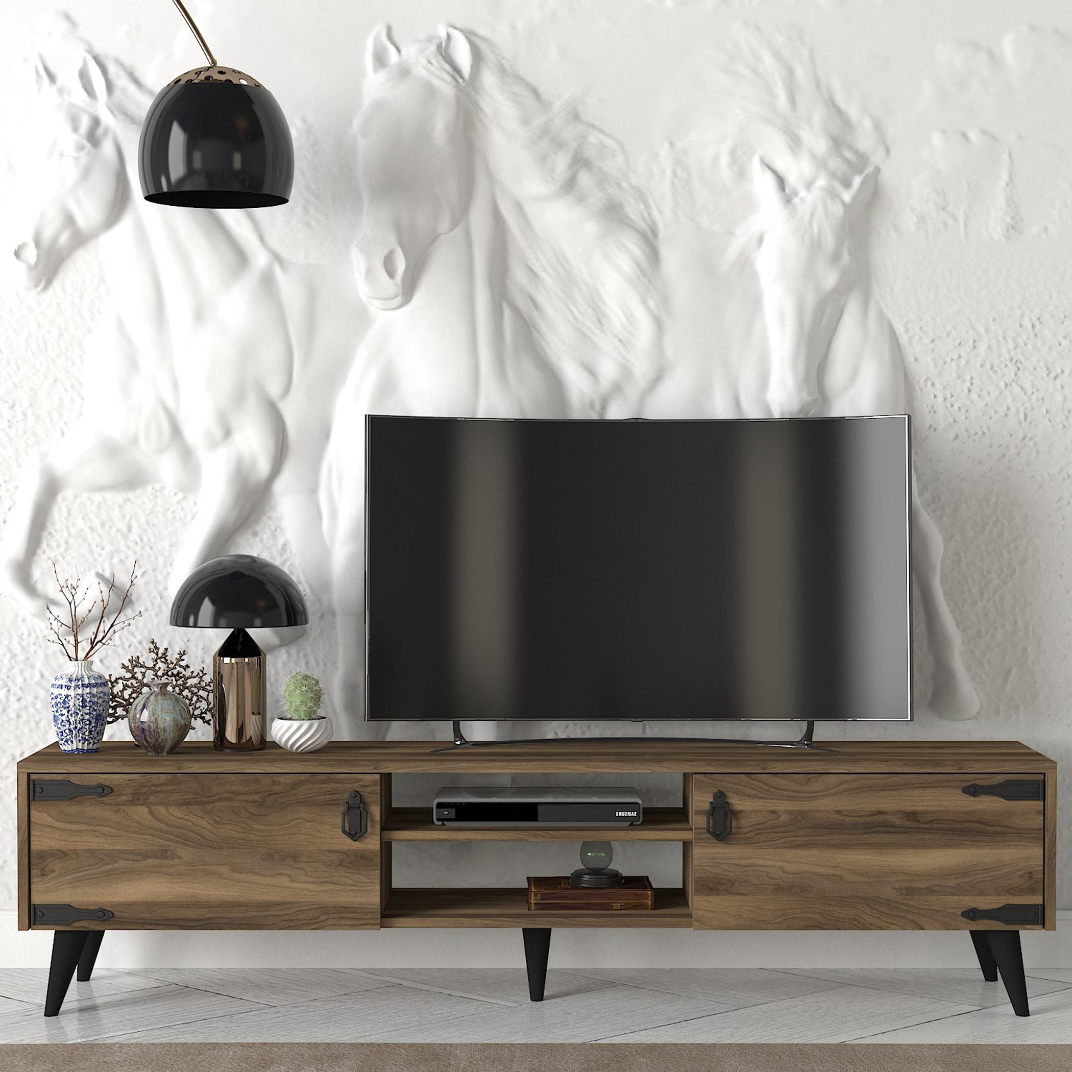 وحدة تلفزيون 1.8 متر ببابين للأجهزة حتى 70 بوصة من مودوليكس رايز-hbxlivingroom-mediaunitsandstorage-tvunits-image-1