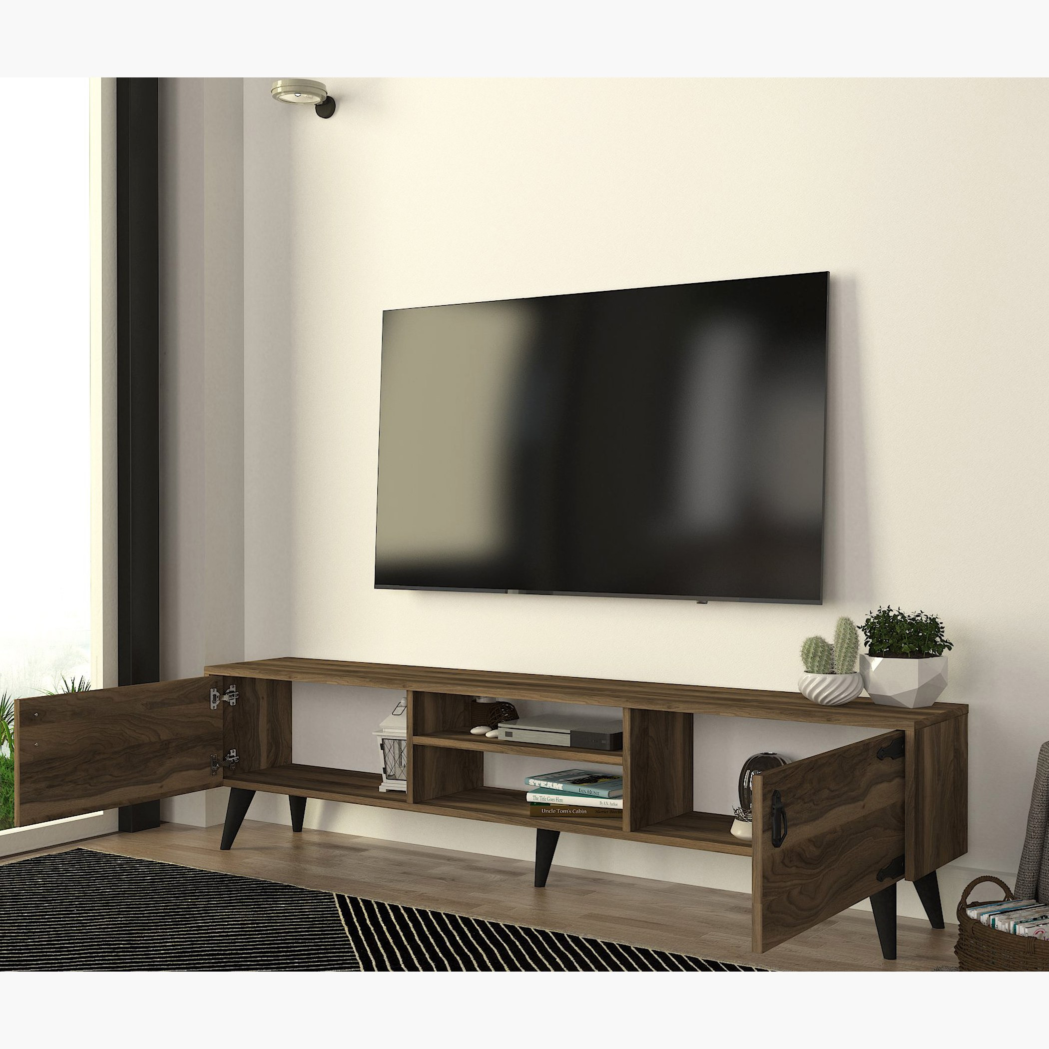 وحدة تلفزيون 1.8 متر ببابين للأجهزة حتى 70 بوصة من مودوليكس رايز-hbxlivingroom-mediaunitsandstorage-tvunits-image-5