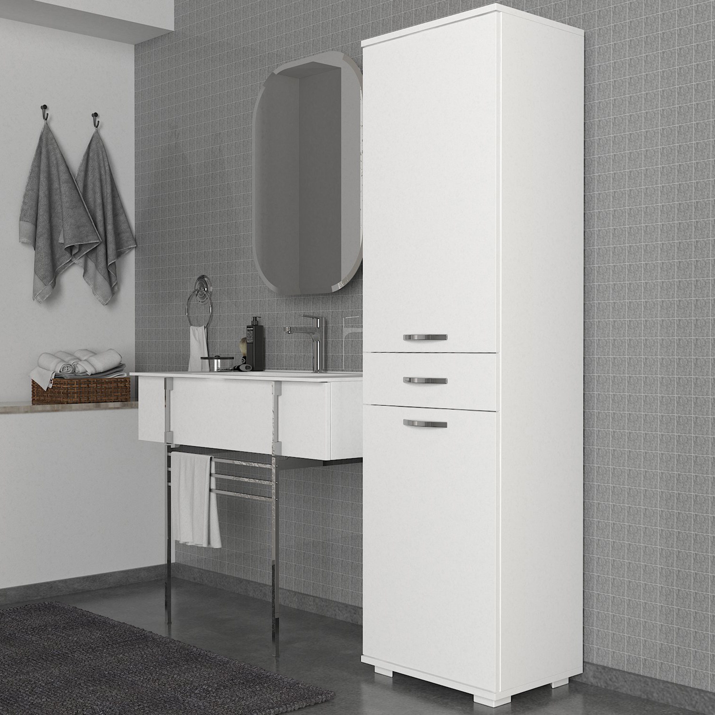 خزانة غسيل متعددة الأغراض بدرج من مودوليكس أيريس-hbxdecorandfurnishings-bathroomaccessories-bathroomstorage-image-6