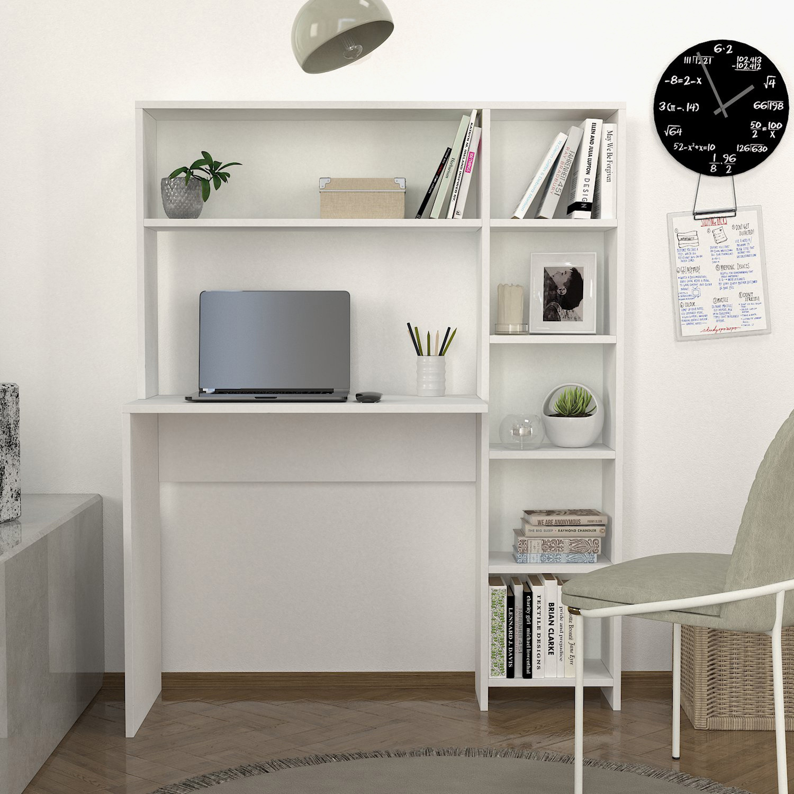 مكتب دراسة بخزانة وخزانة كتب من مودوليكس كارينا-hbxfurniture-office-desks-image-1